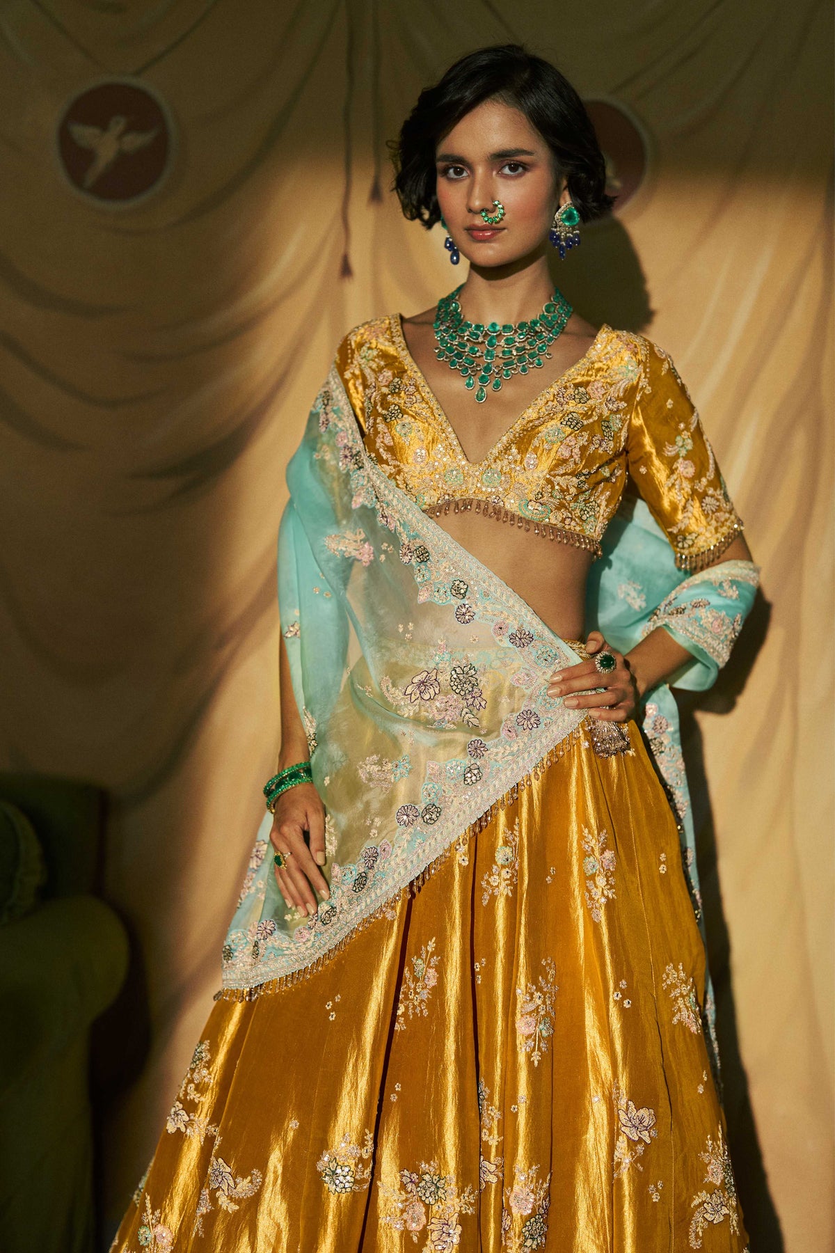 Timeless Gold Lehenga Set