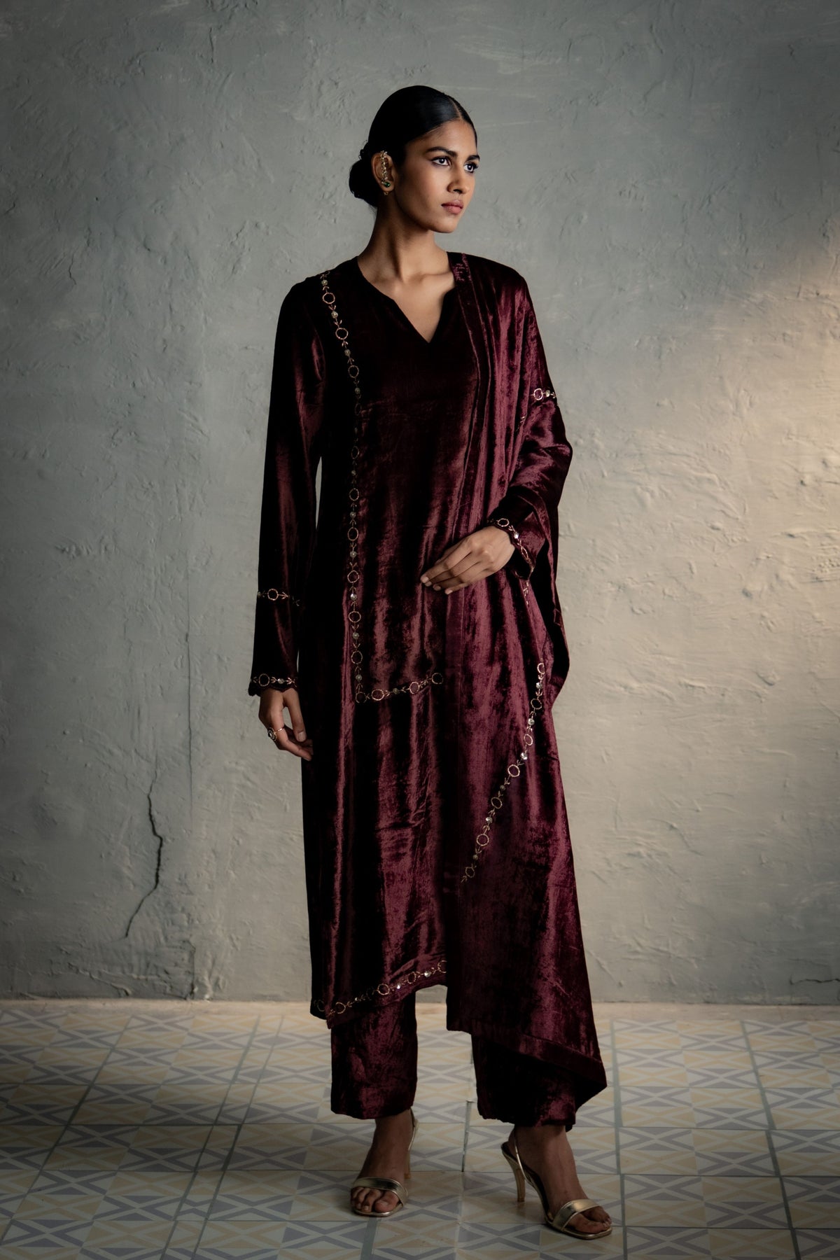 Maaya Brown Kurta Set