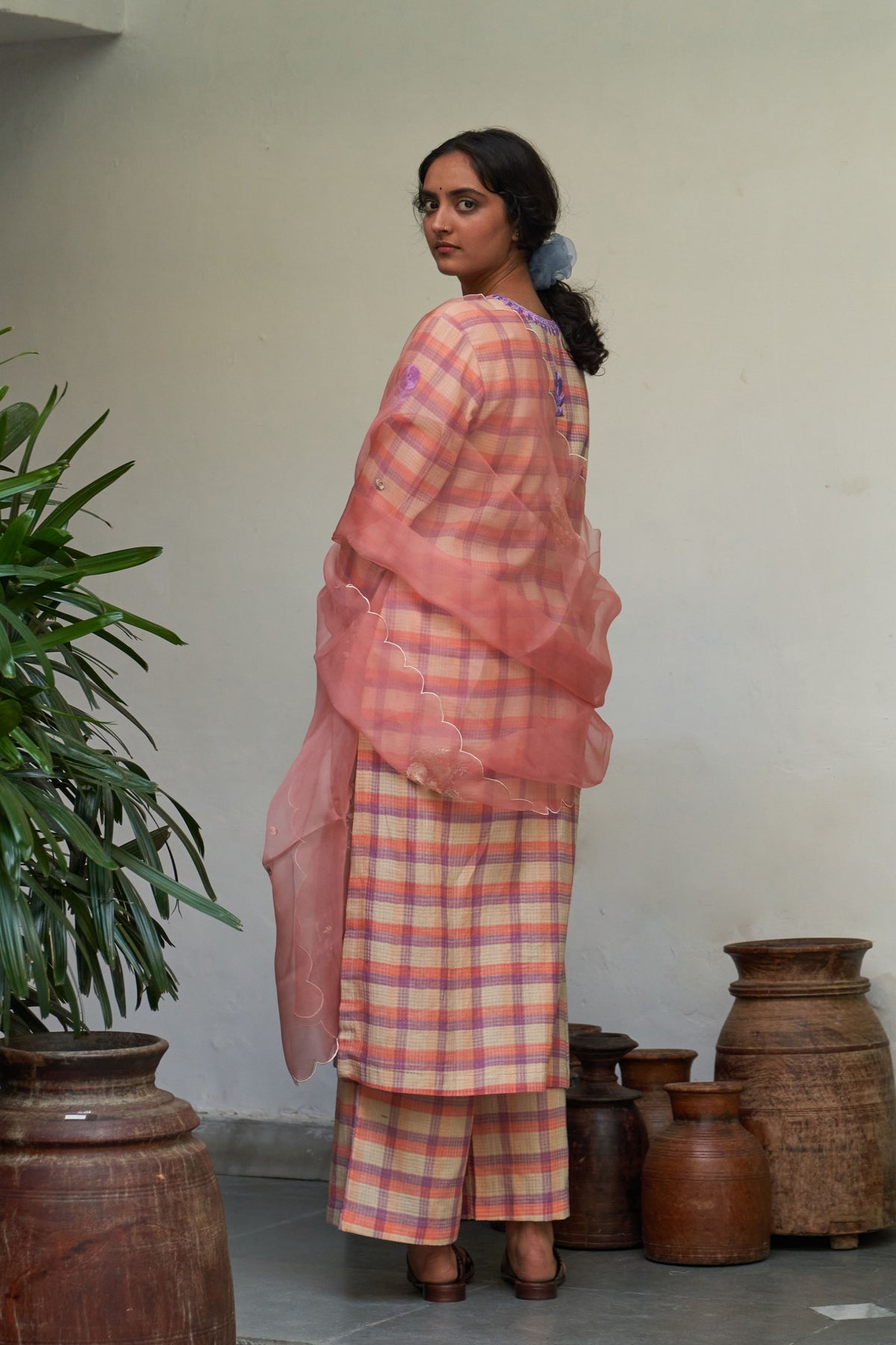 Gulabi Champai Kurta Set
