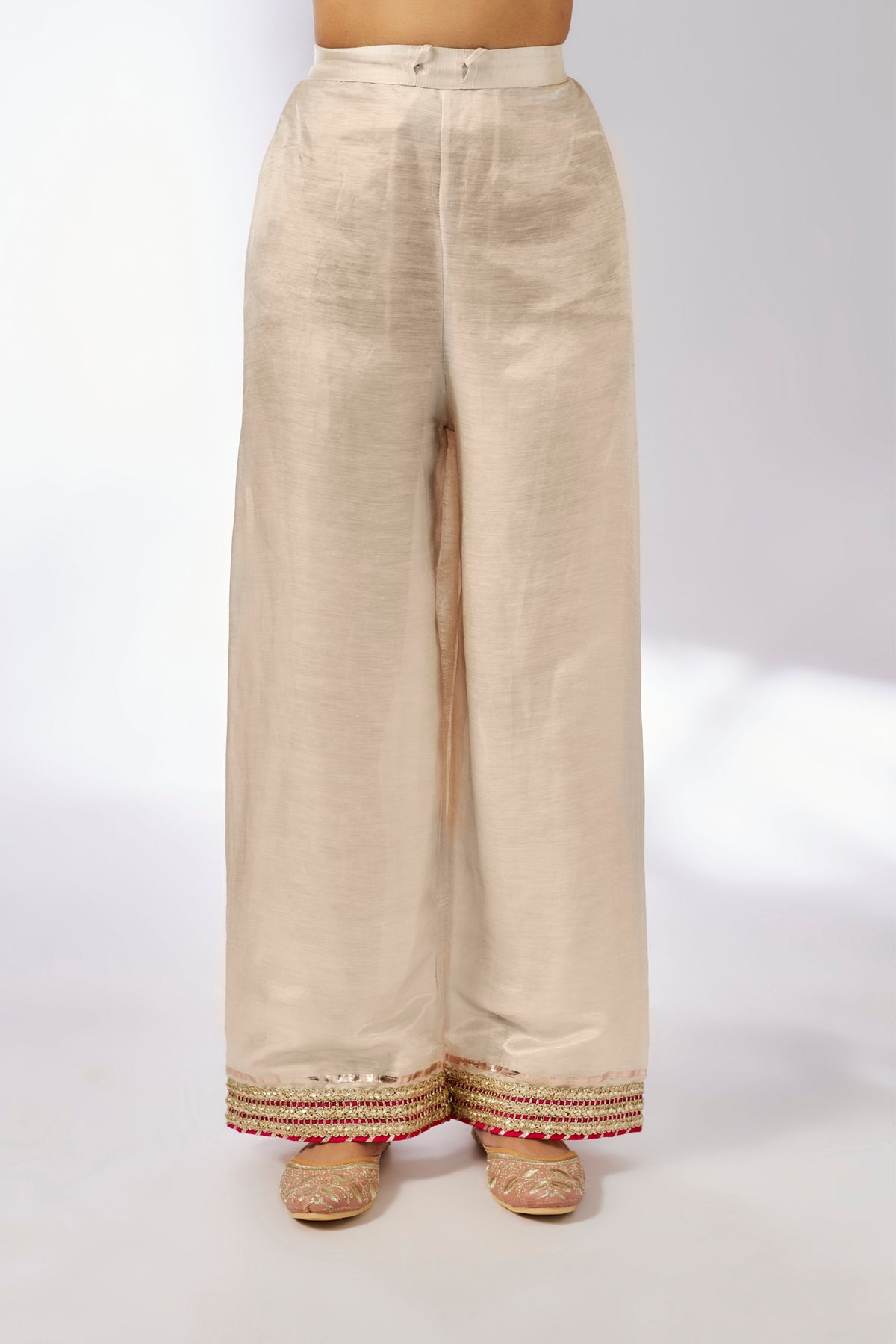 Ivory Mansi Kurta Palazzo Set