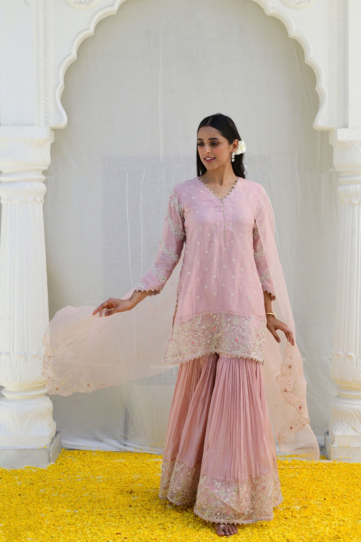 Pink Reef Heavy Sharara set