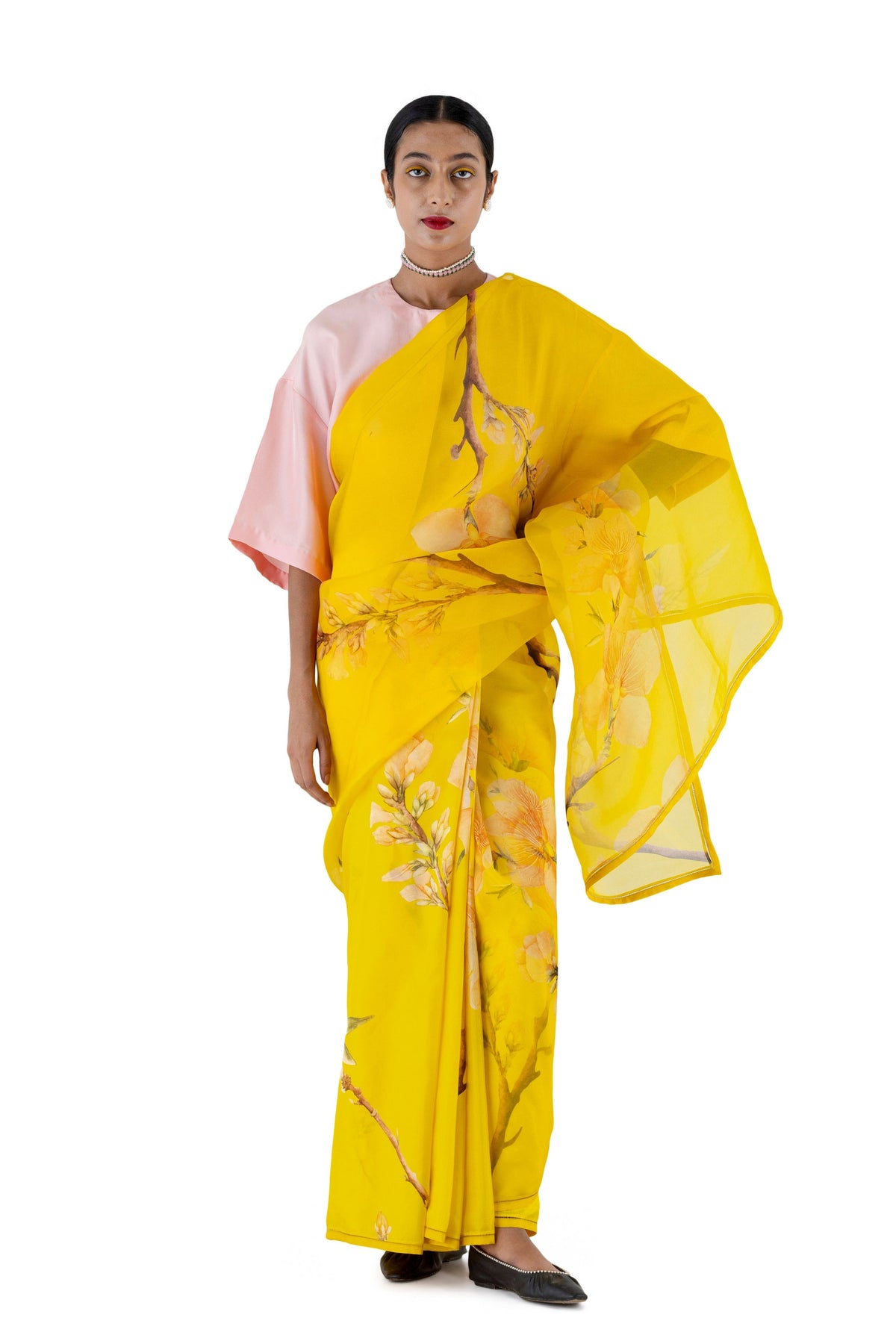 Agati Yellow Saree