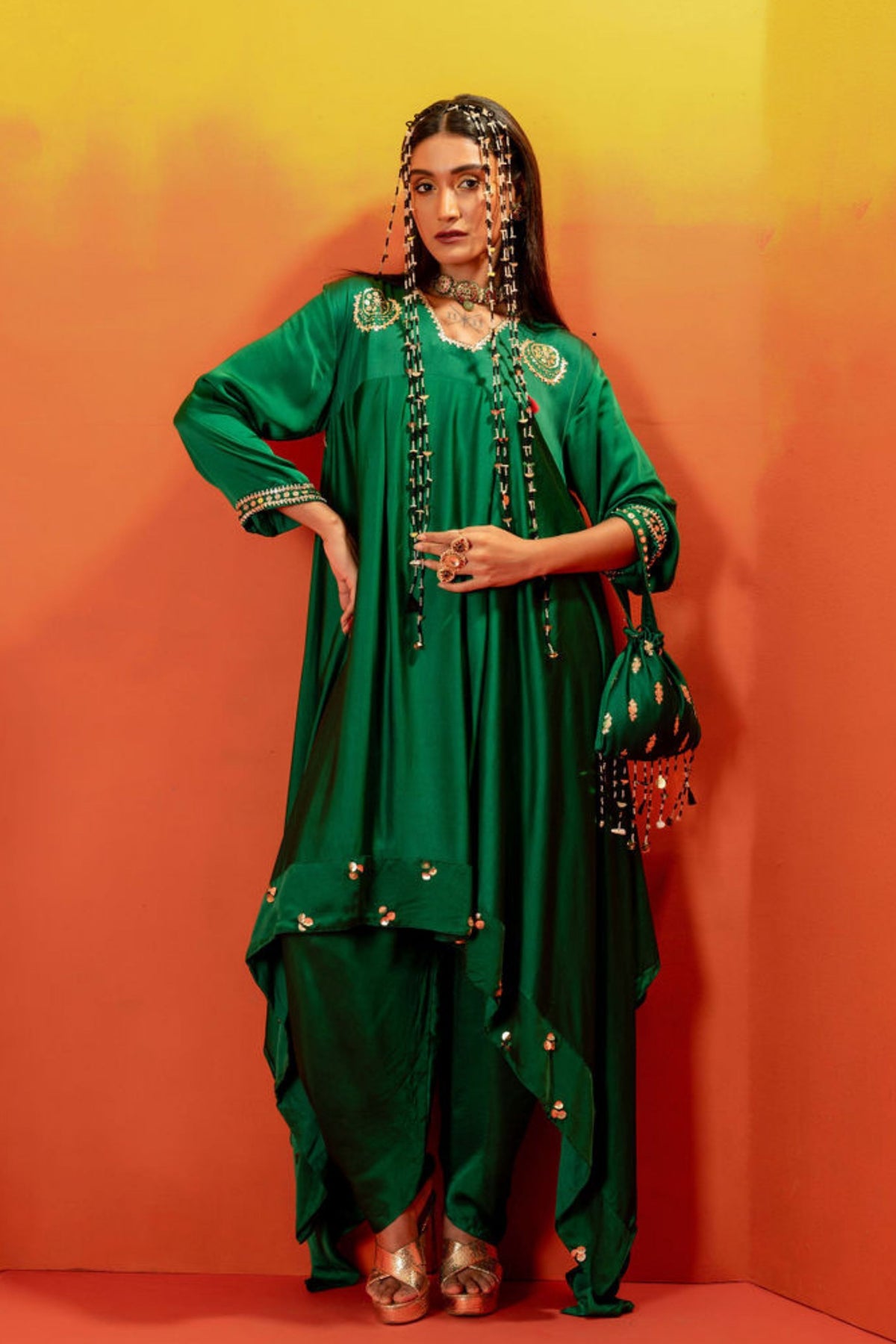 Vani Green Tunic