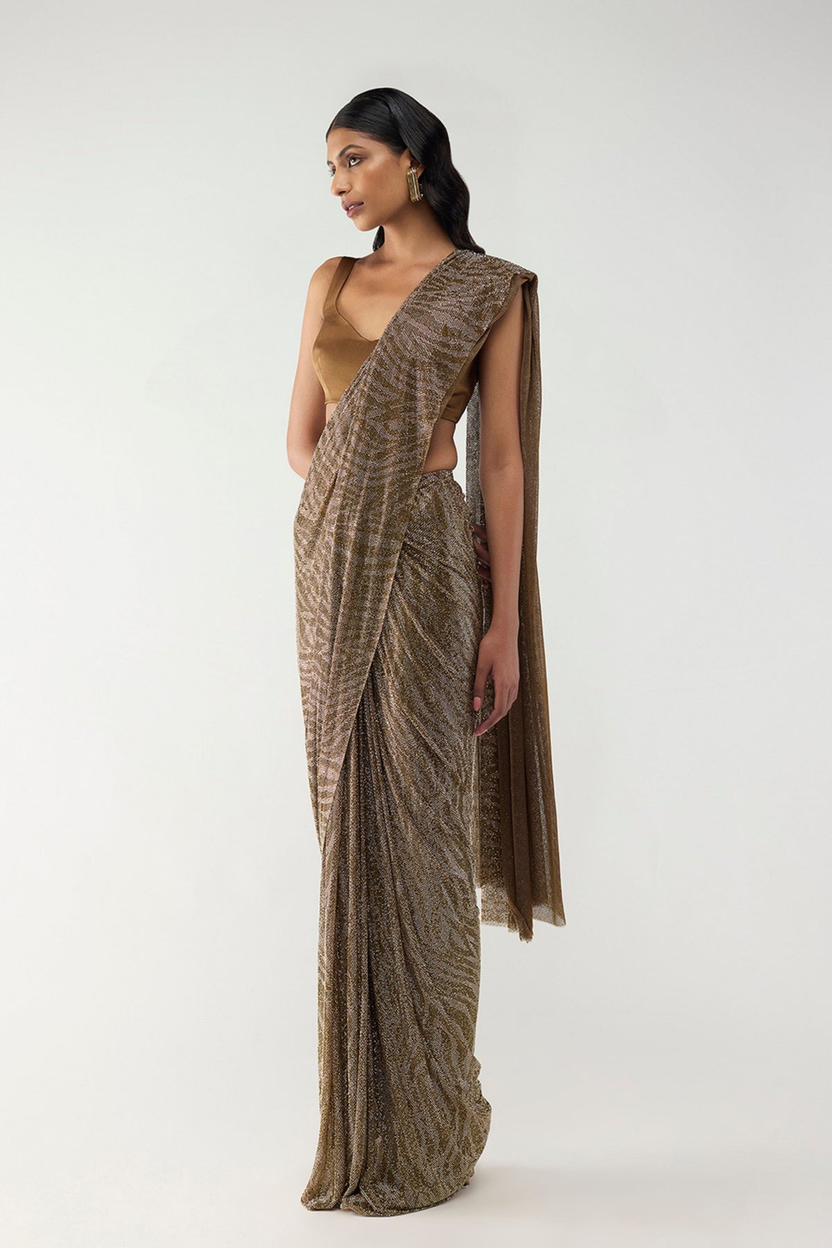 Solaris Drape Saree Set