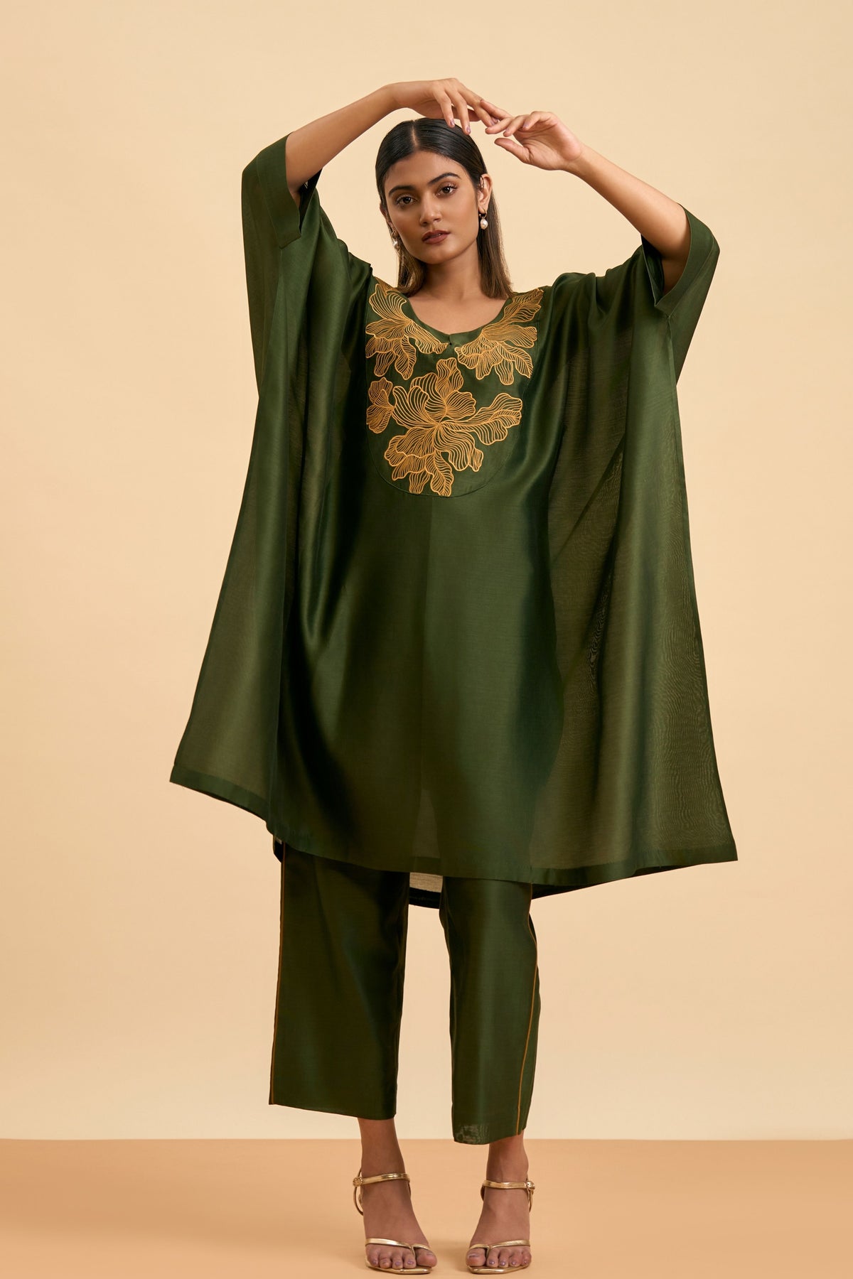 Olive Serenity Kaftan Set