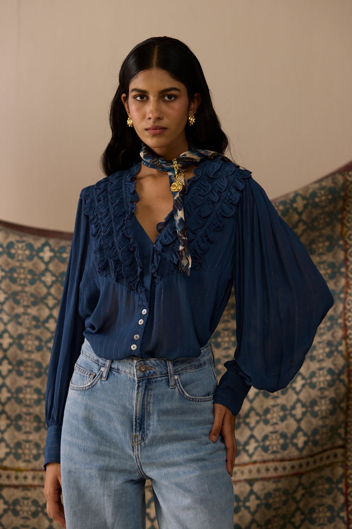 Beau Navy Top