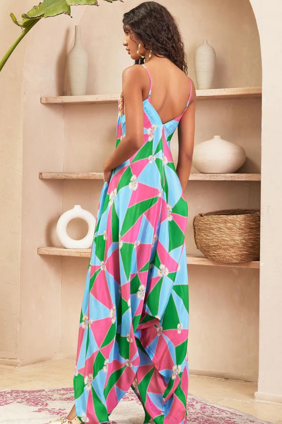 Multi coloured jumpsuit on sale