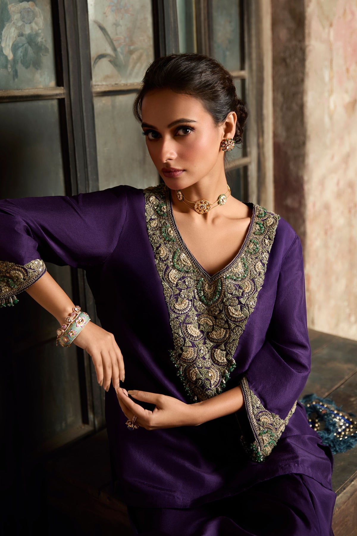 Purple Tunic Set