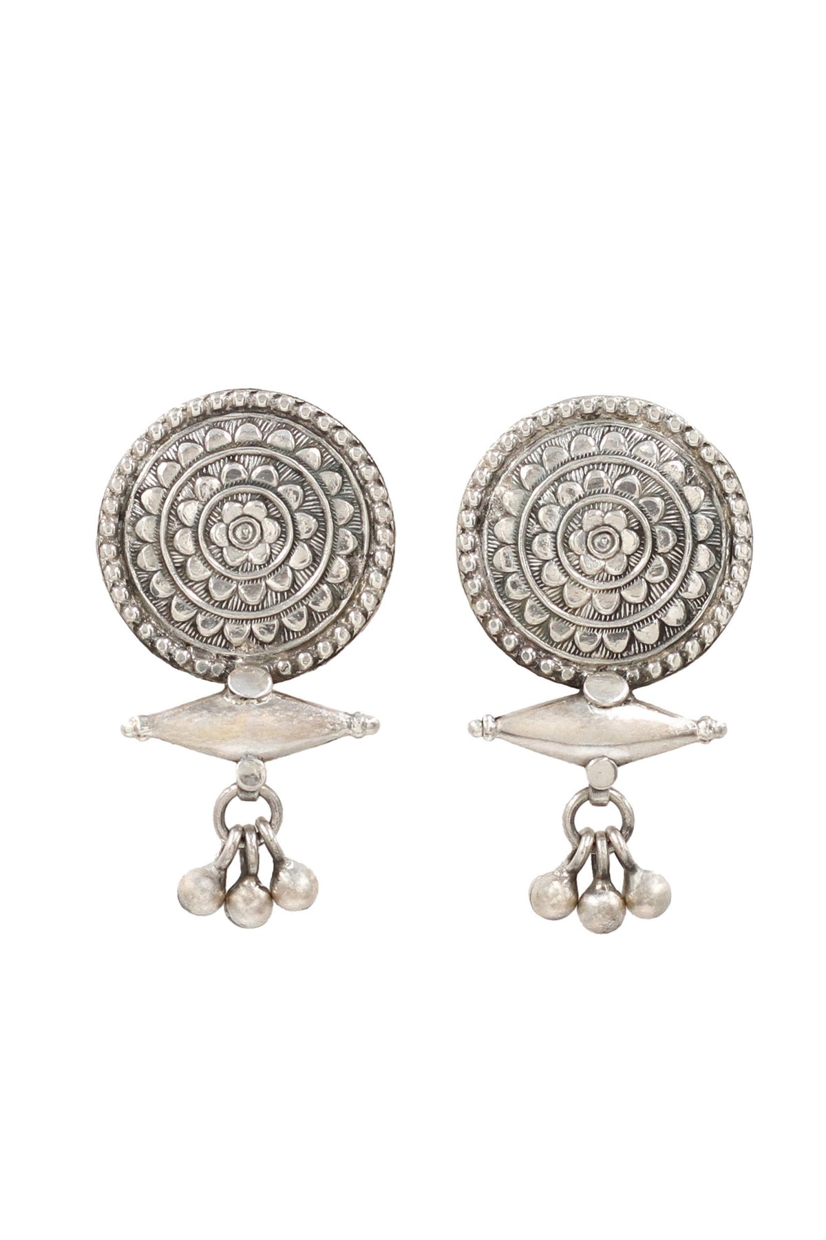 Crafted Silver Earrings
