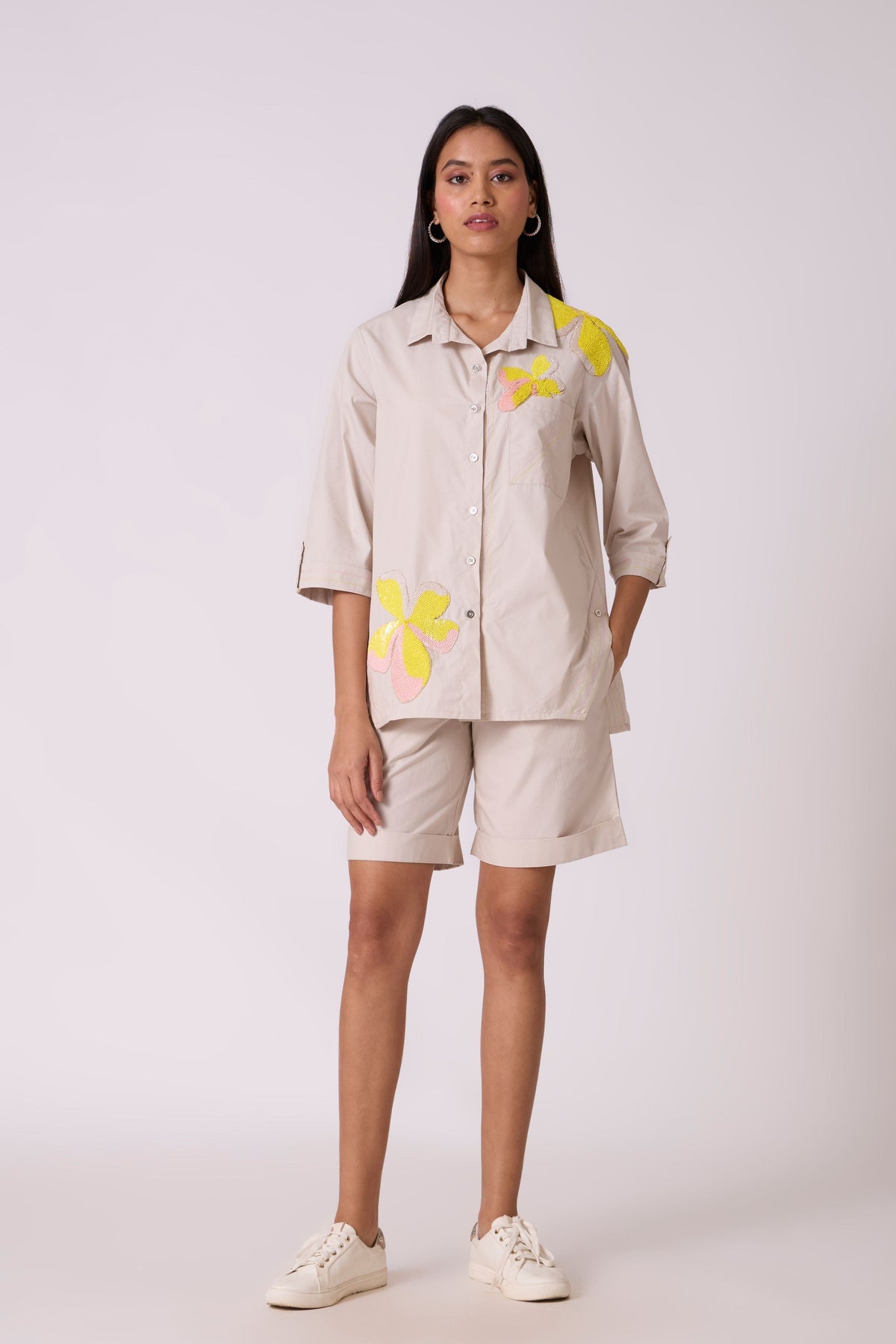 Sylvie Applique Summer Sand Shirt