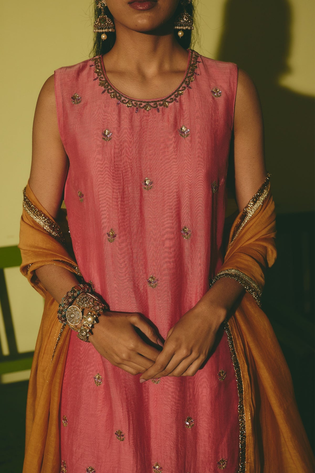 Gulrukh Leher Kurta and Sharara
