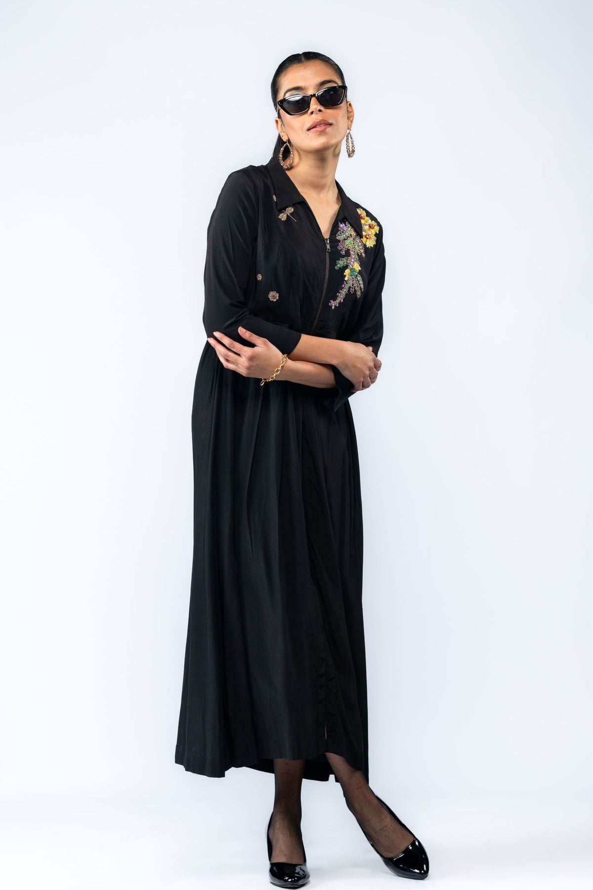 Niva Flora Embroidery Dress