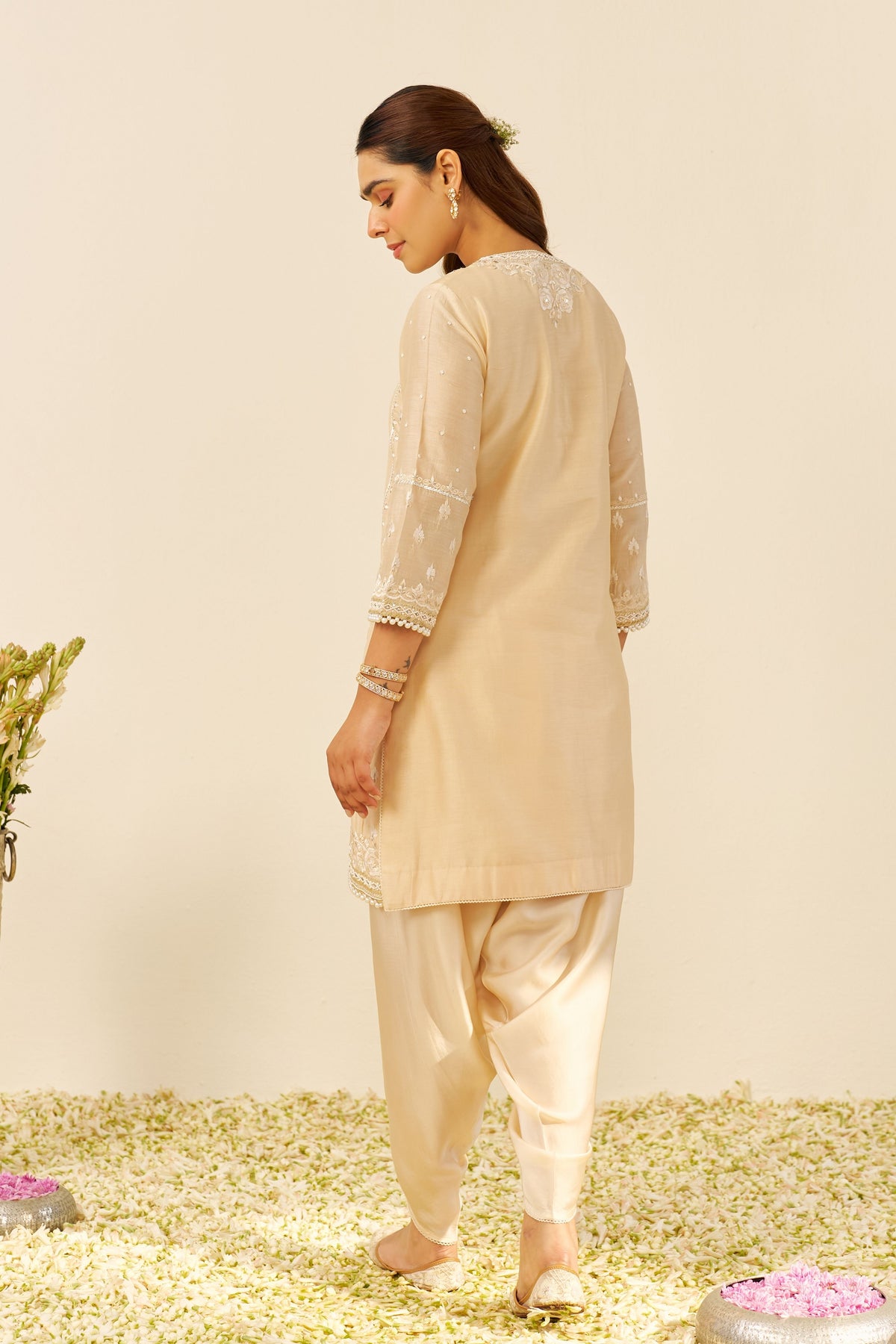Zahra Kurta Set in Beige