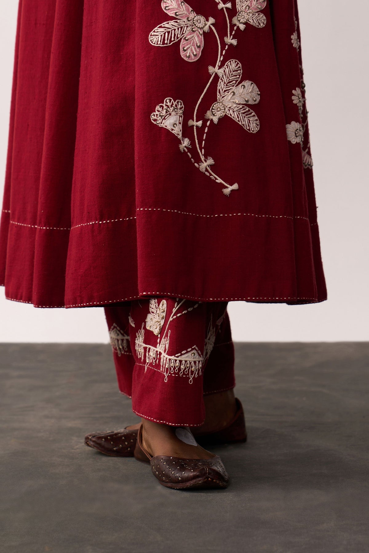 Kalpana Red Anarkali Set