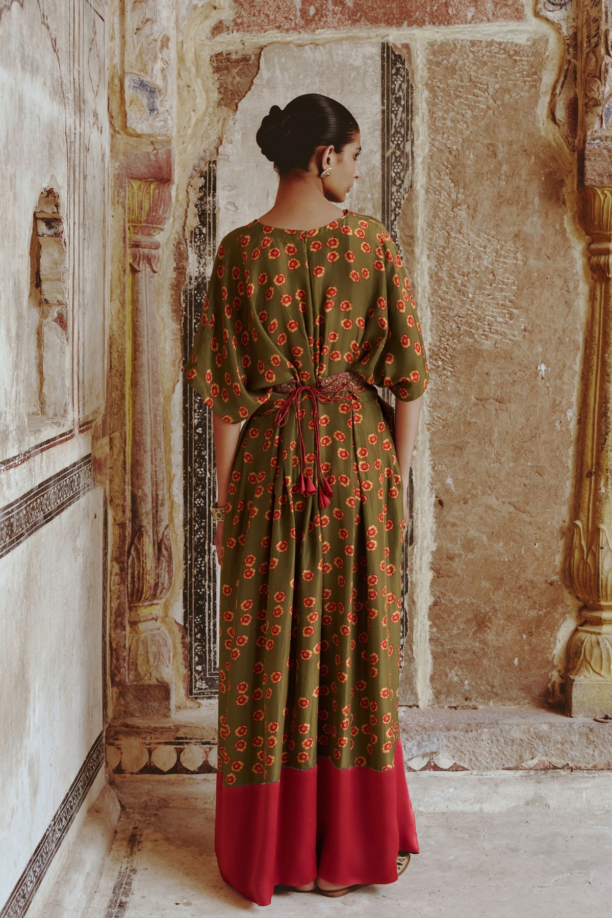 Green Belted Dress