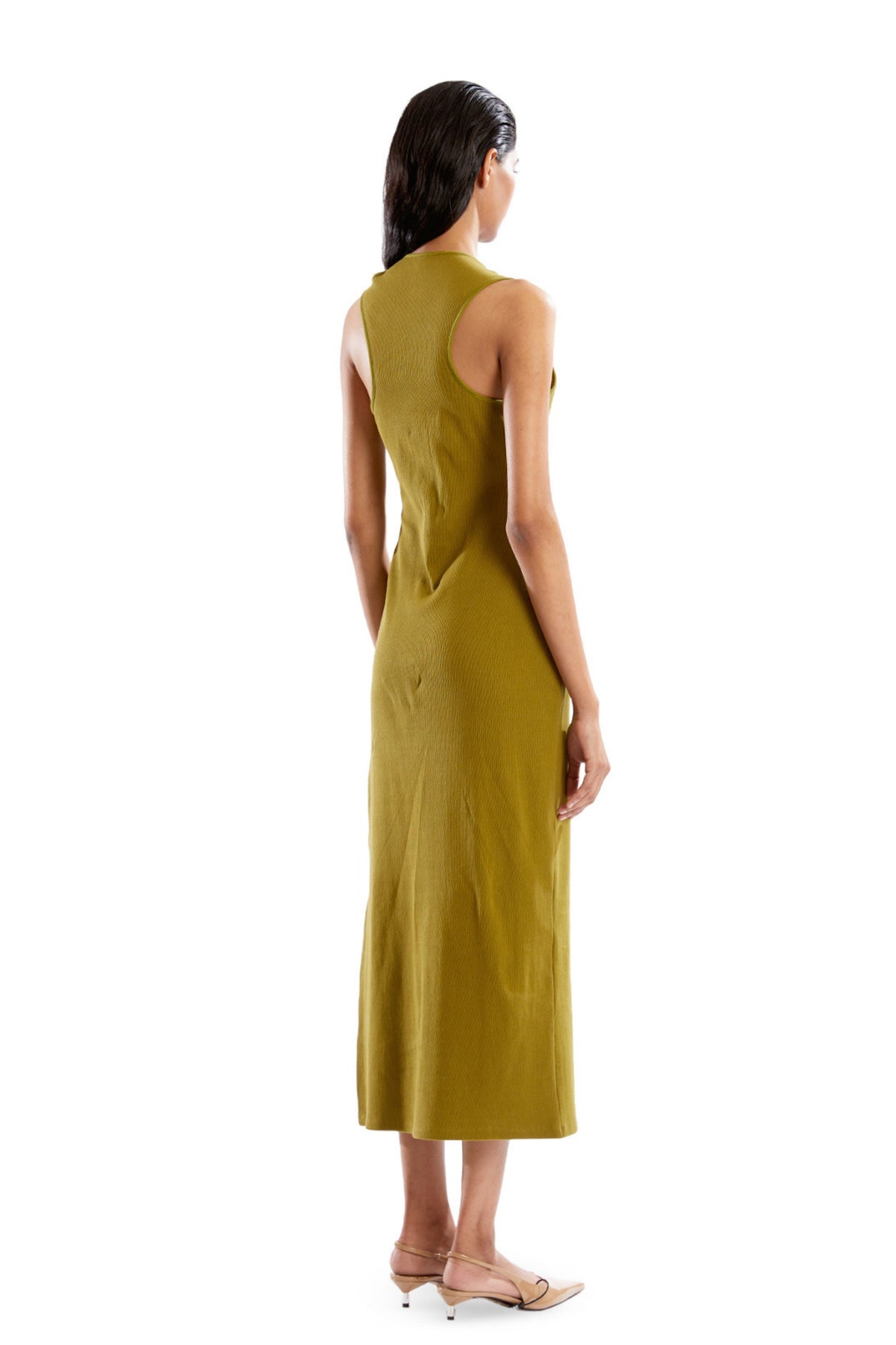 Moss Green Rib Dress