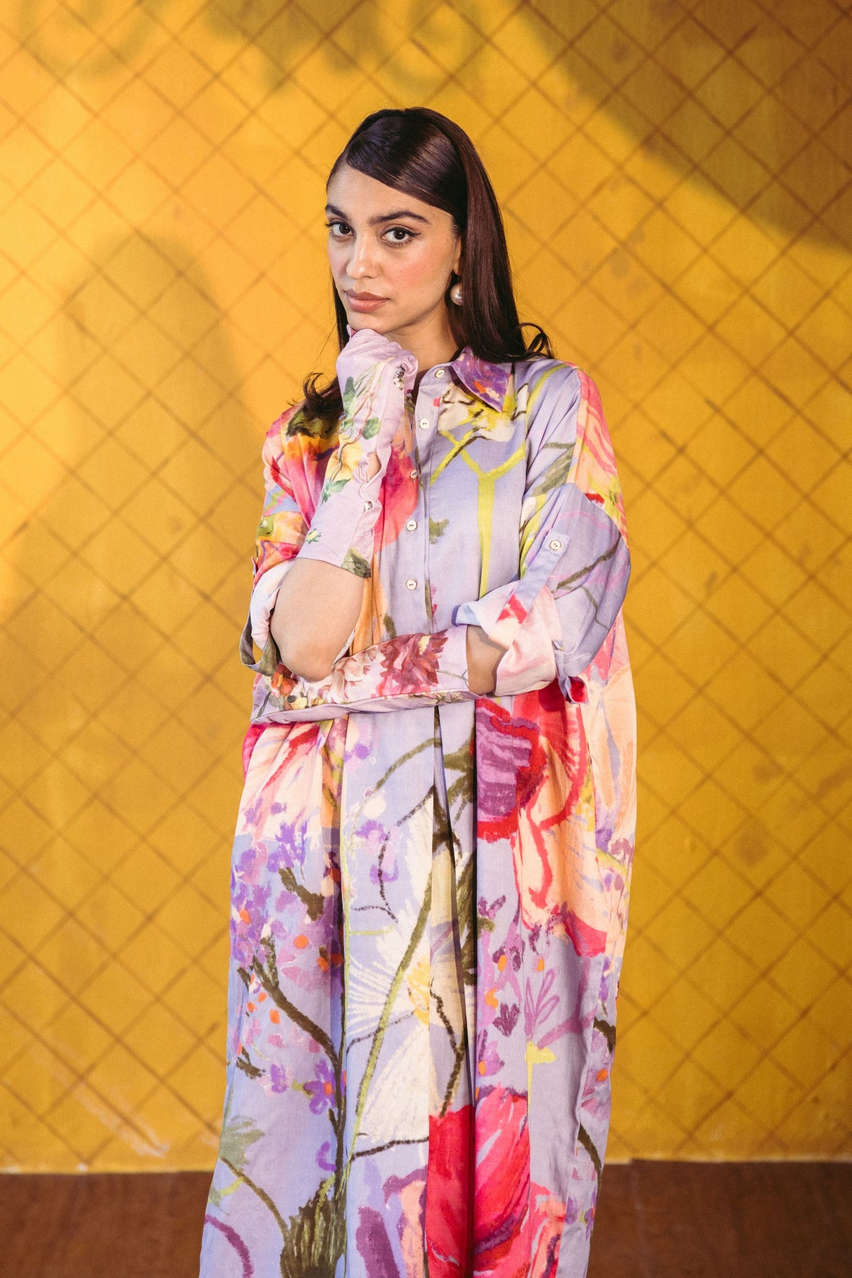 Dolly Purple Shirt Dress