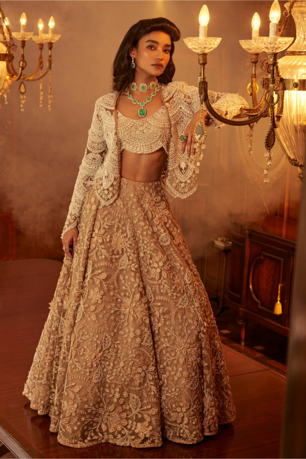 Iltija Organza Lehenga