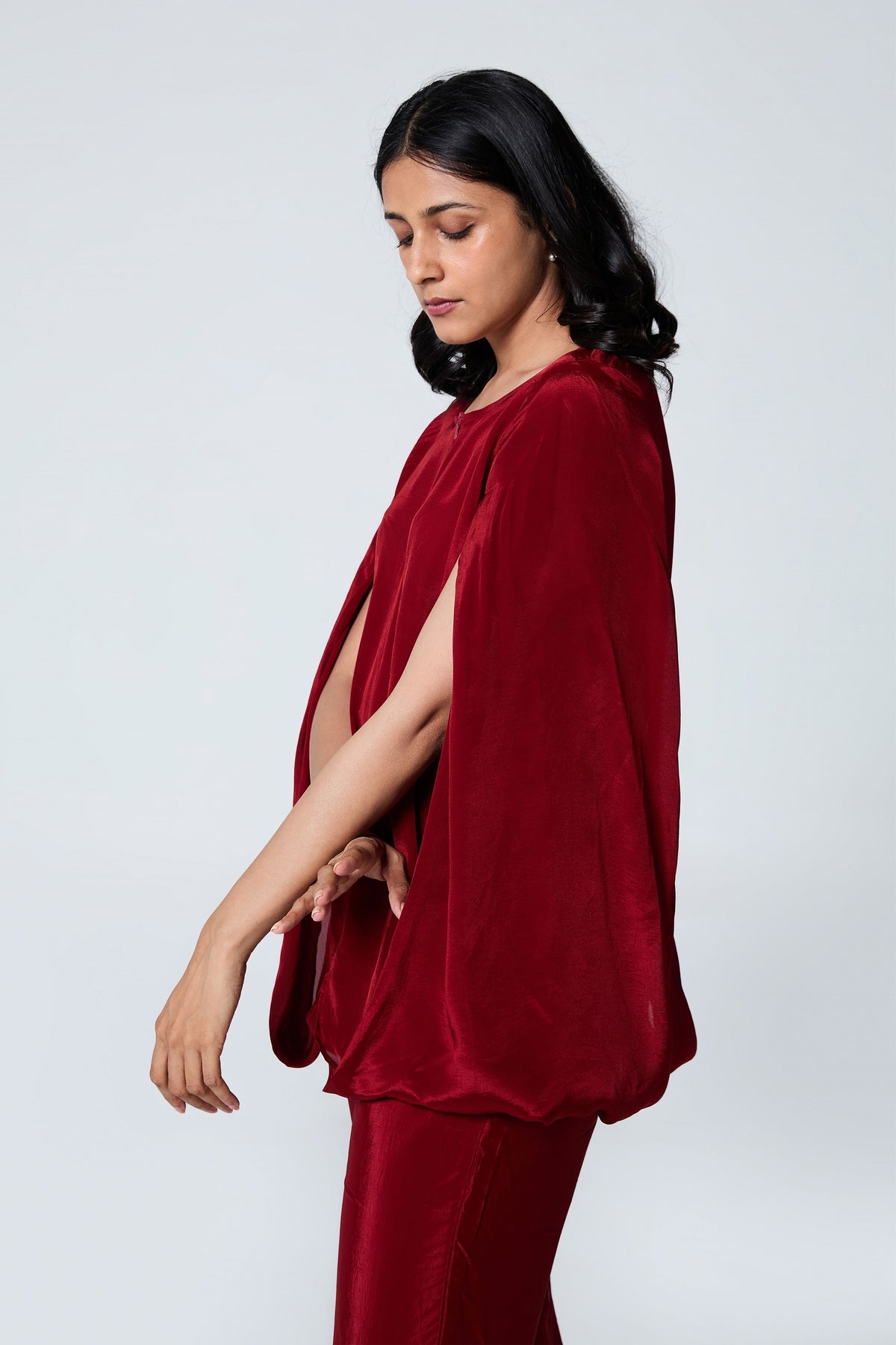 Cape-Style Sleeve Cowl Co-ord Set