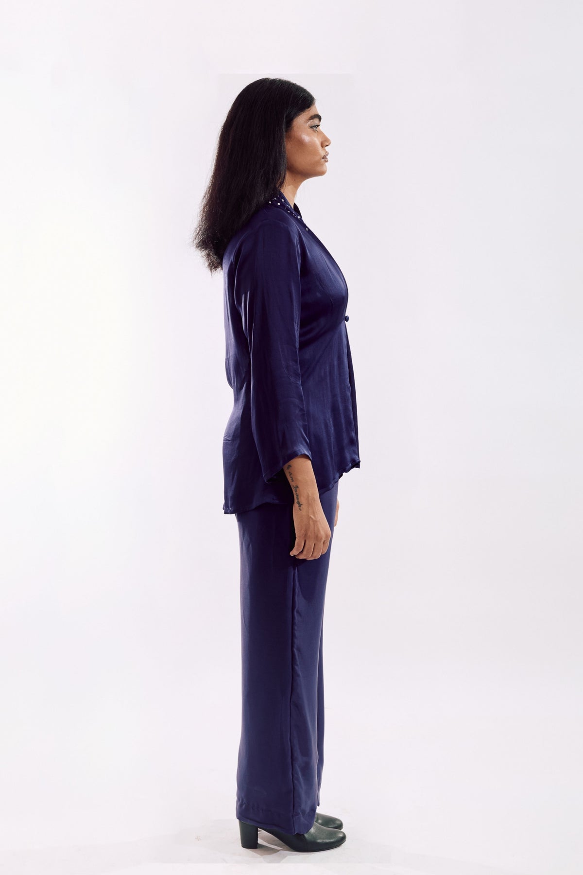 Indigo Button Down Co-ord Set