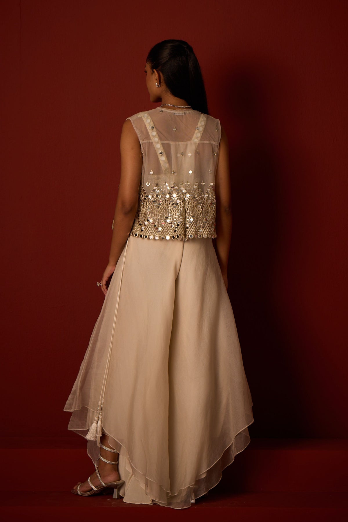 Asymmetrical Gilet Jacket