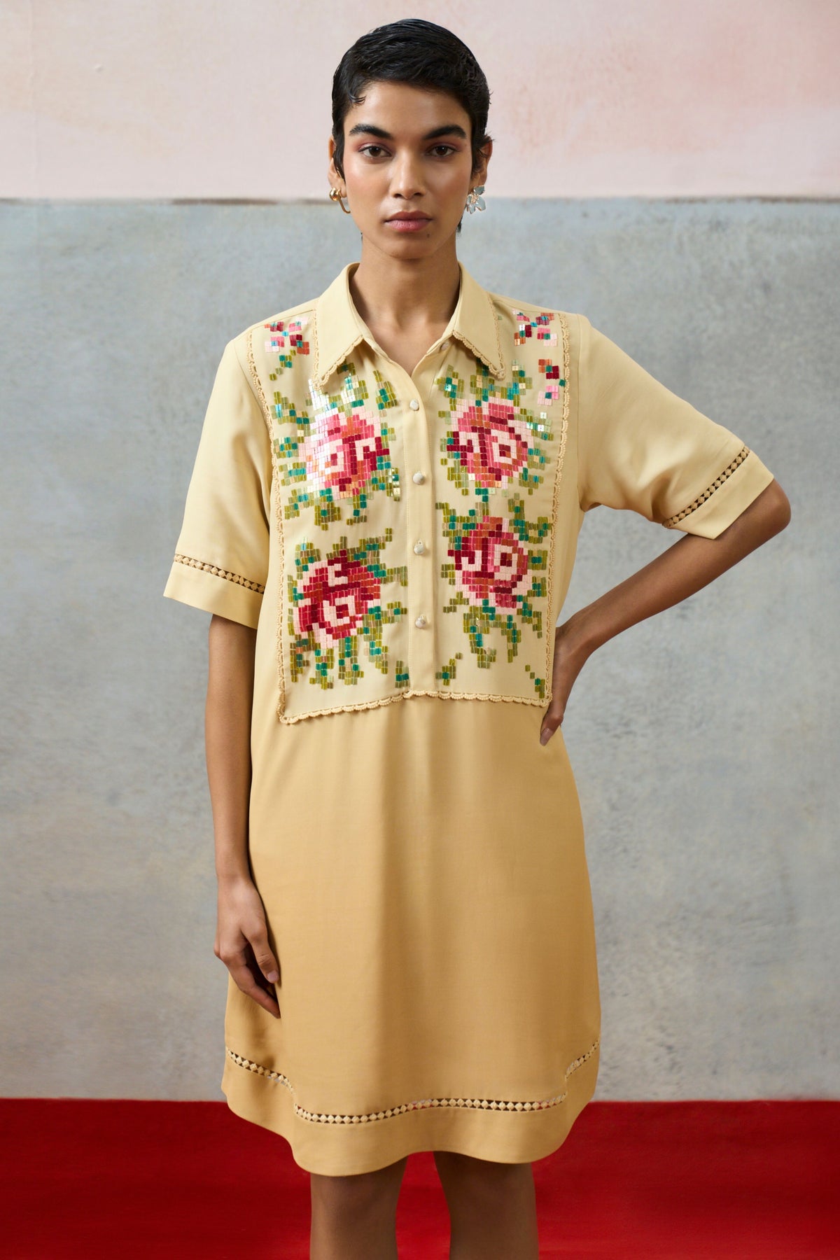 Ponza Shirt Dress Beige