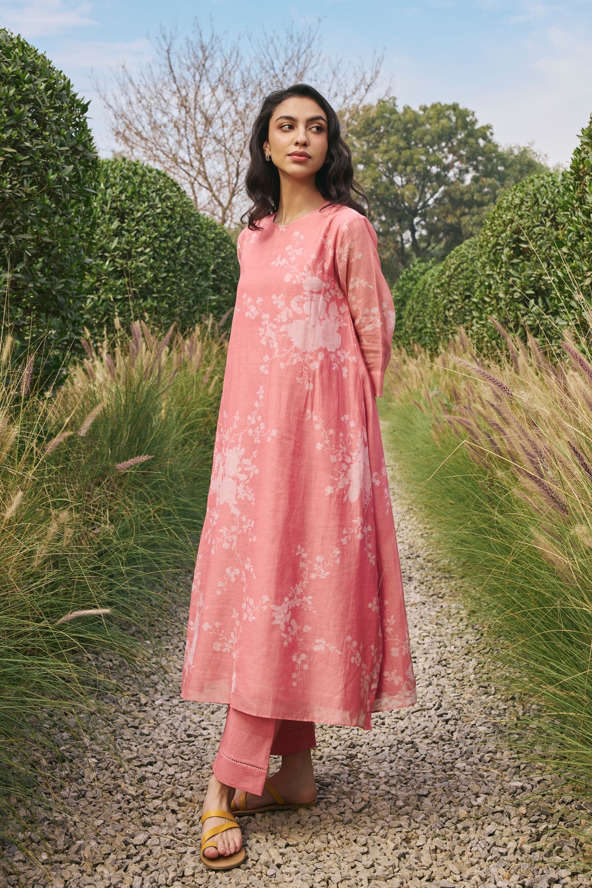 Tulip Printed Kurta With Pants