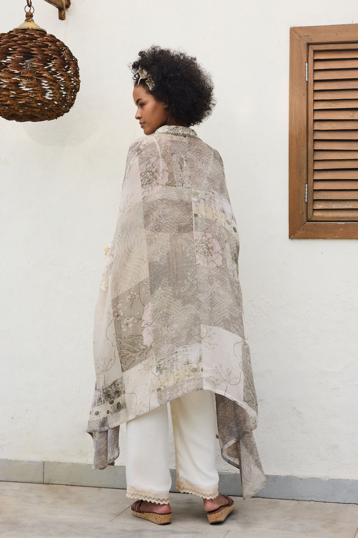 Ira Printed Embroidery Tunic Set
