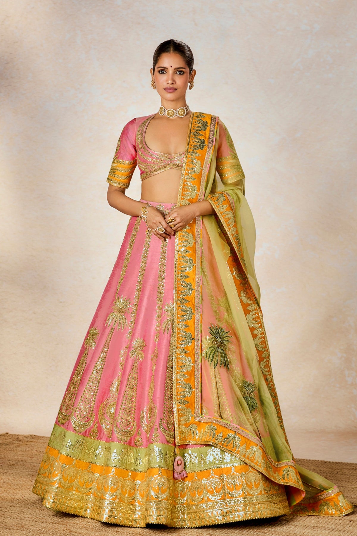 Rose Thandai Lehenga Set