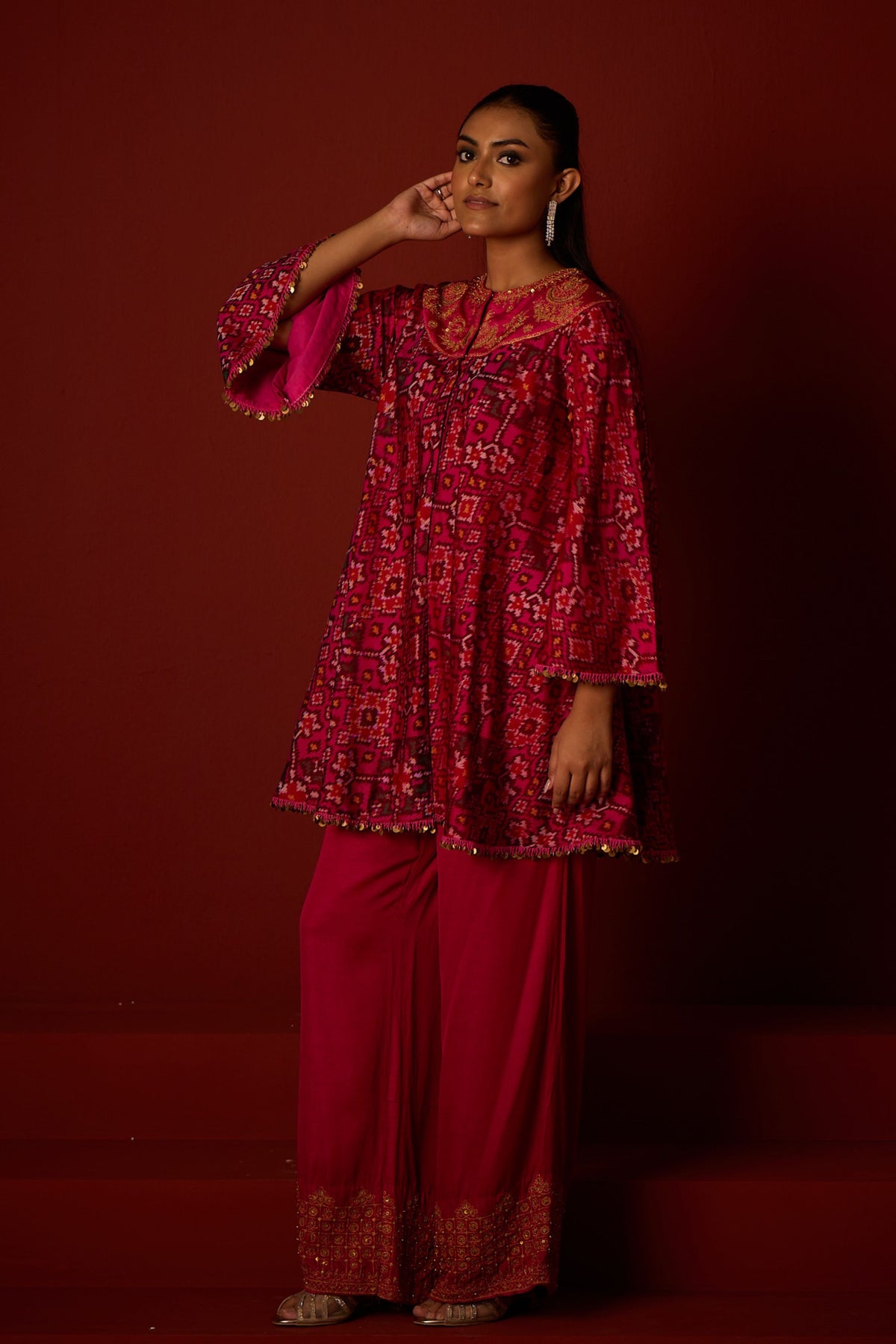 Patola Marodi Anarkali Tunic