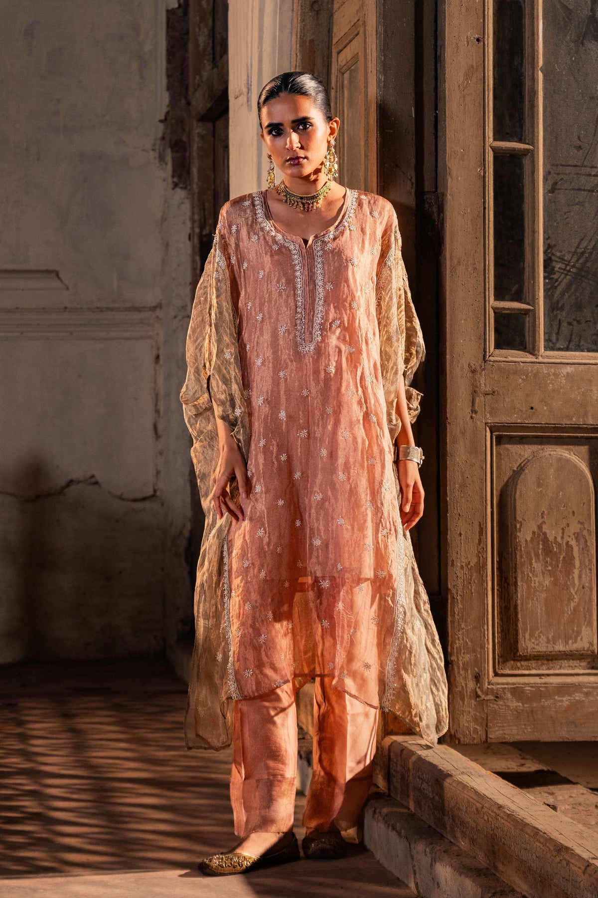 Pink Kaftan Set