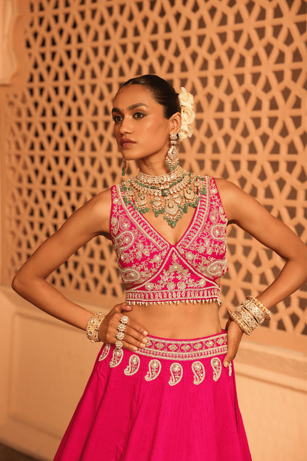 Ilma Hot Pink Lehenga Set