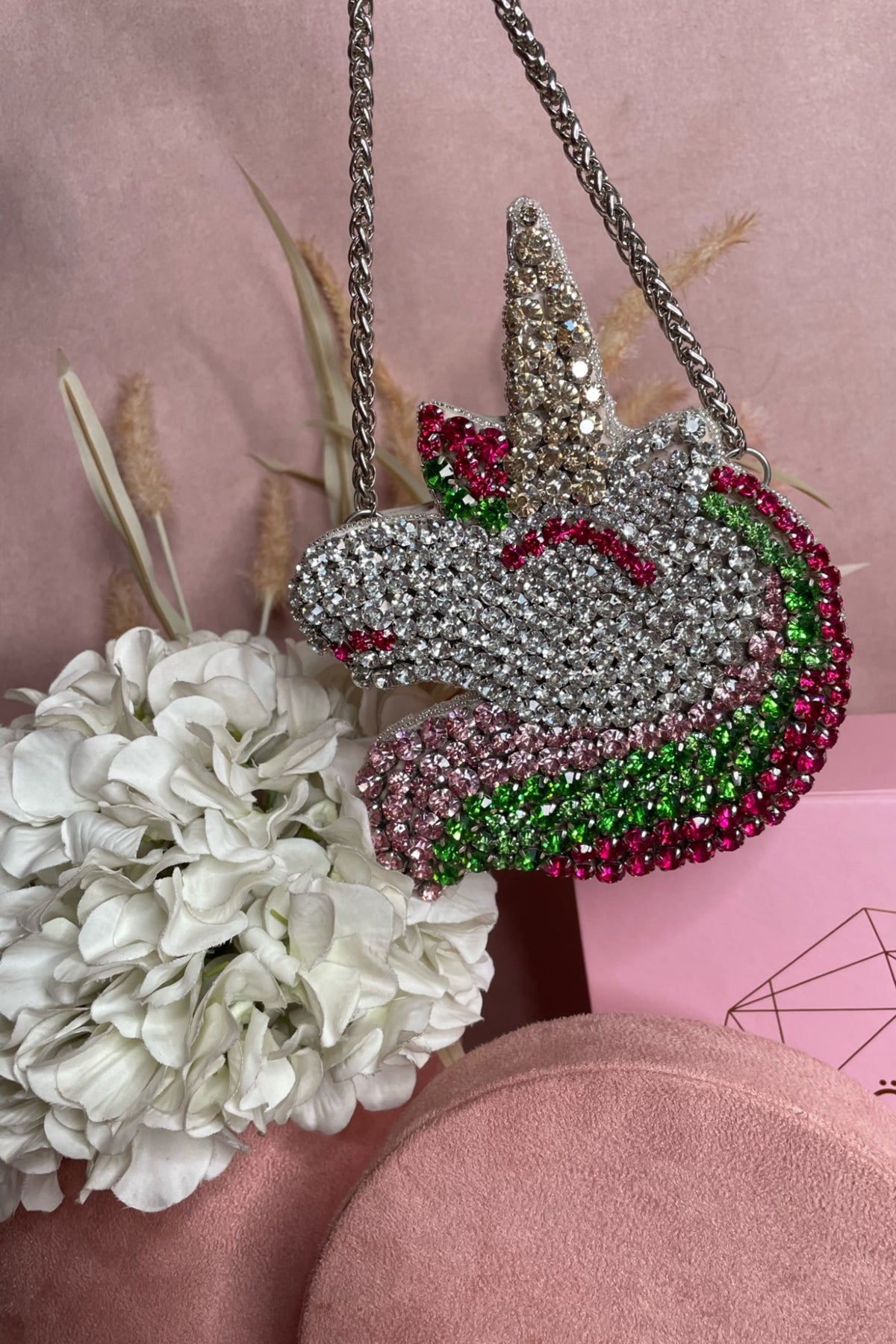 Unicorn Mini Rhinestone Bag