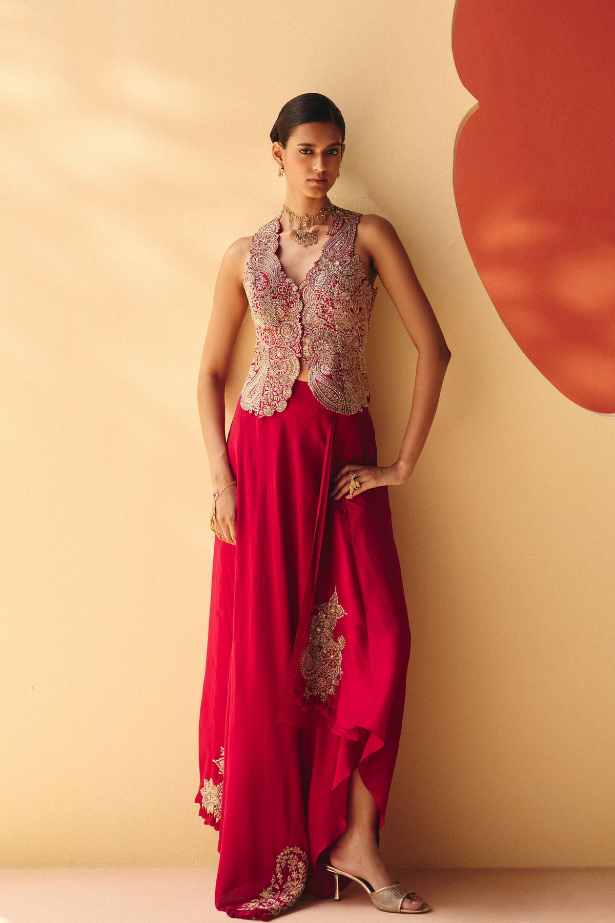 Dhriti Waistcoat Set