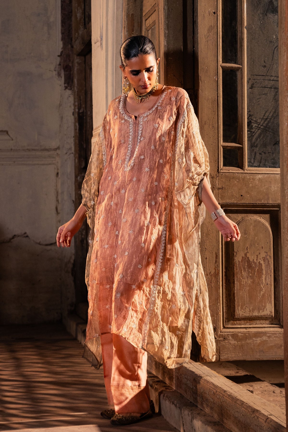 Pink Kaftan Set