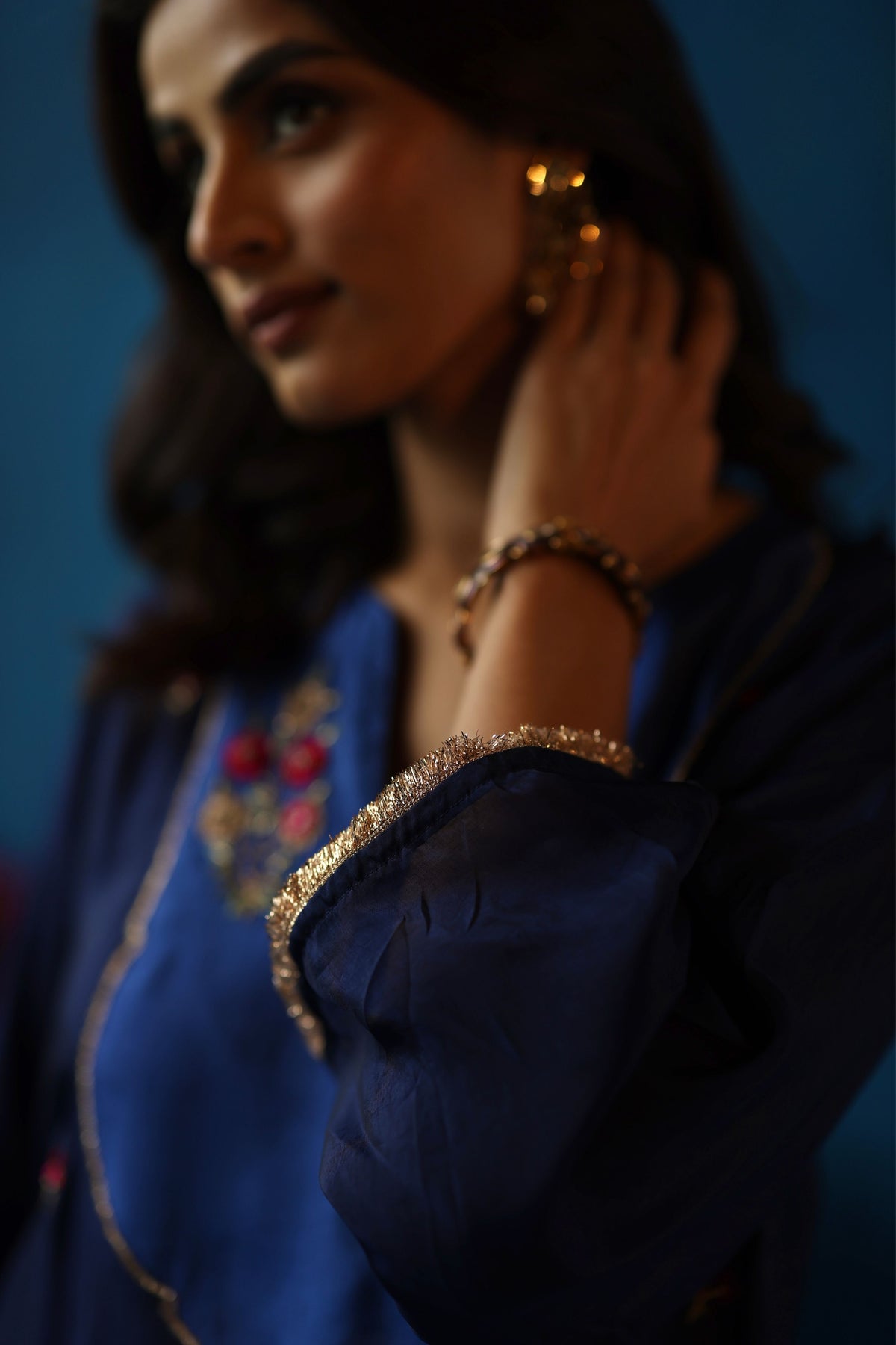 Navy Blue Imly Phiran Set