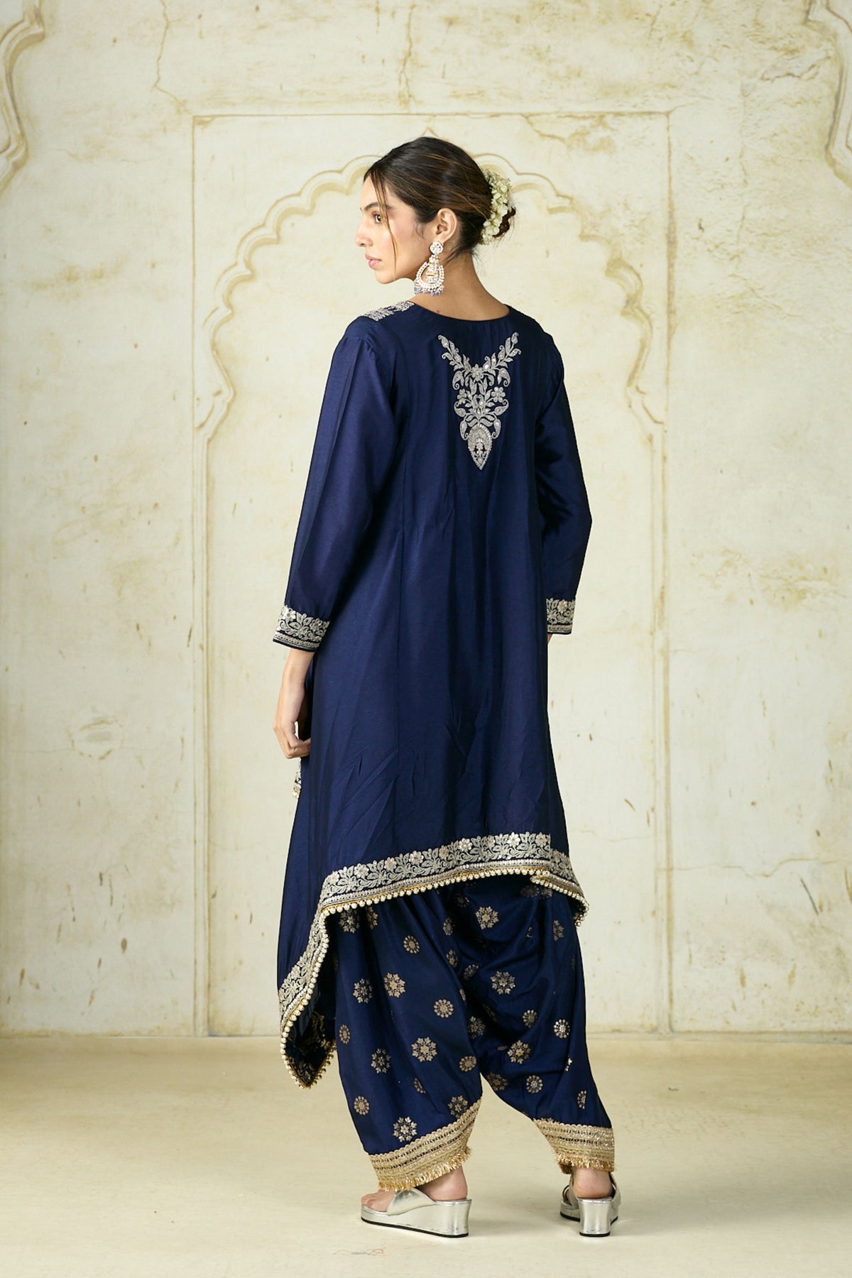 Navy Nadia Farshi Set