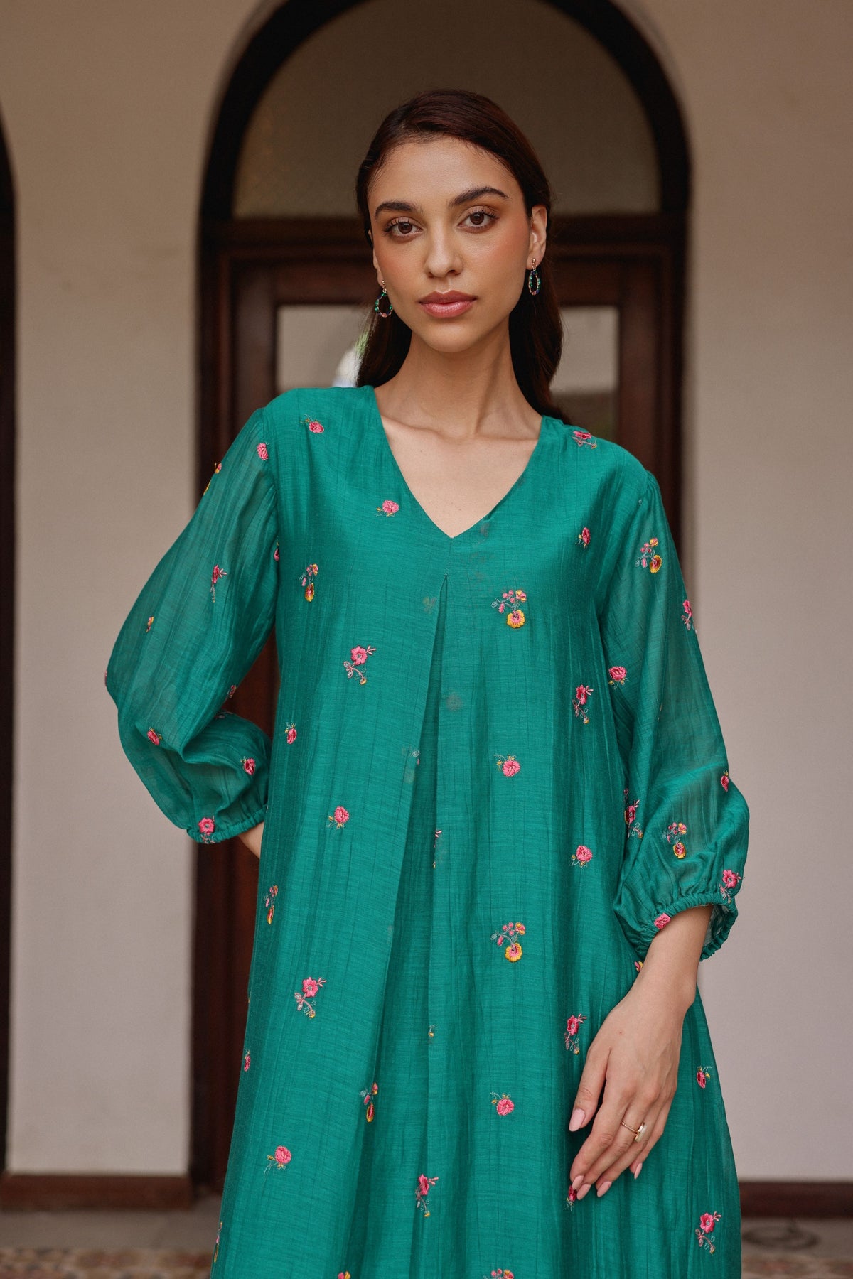 Teal Bloom Dress