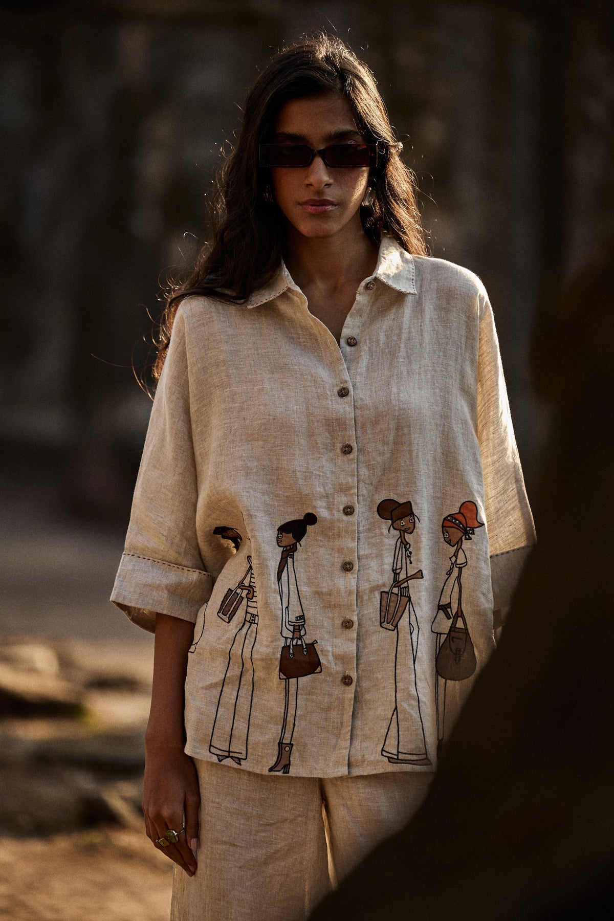 Linen Doodle Shirt