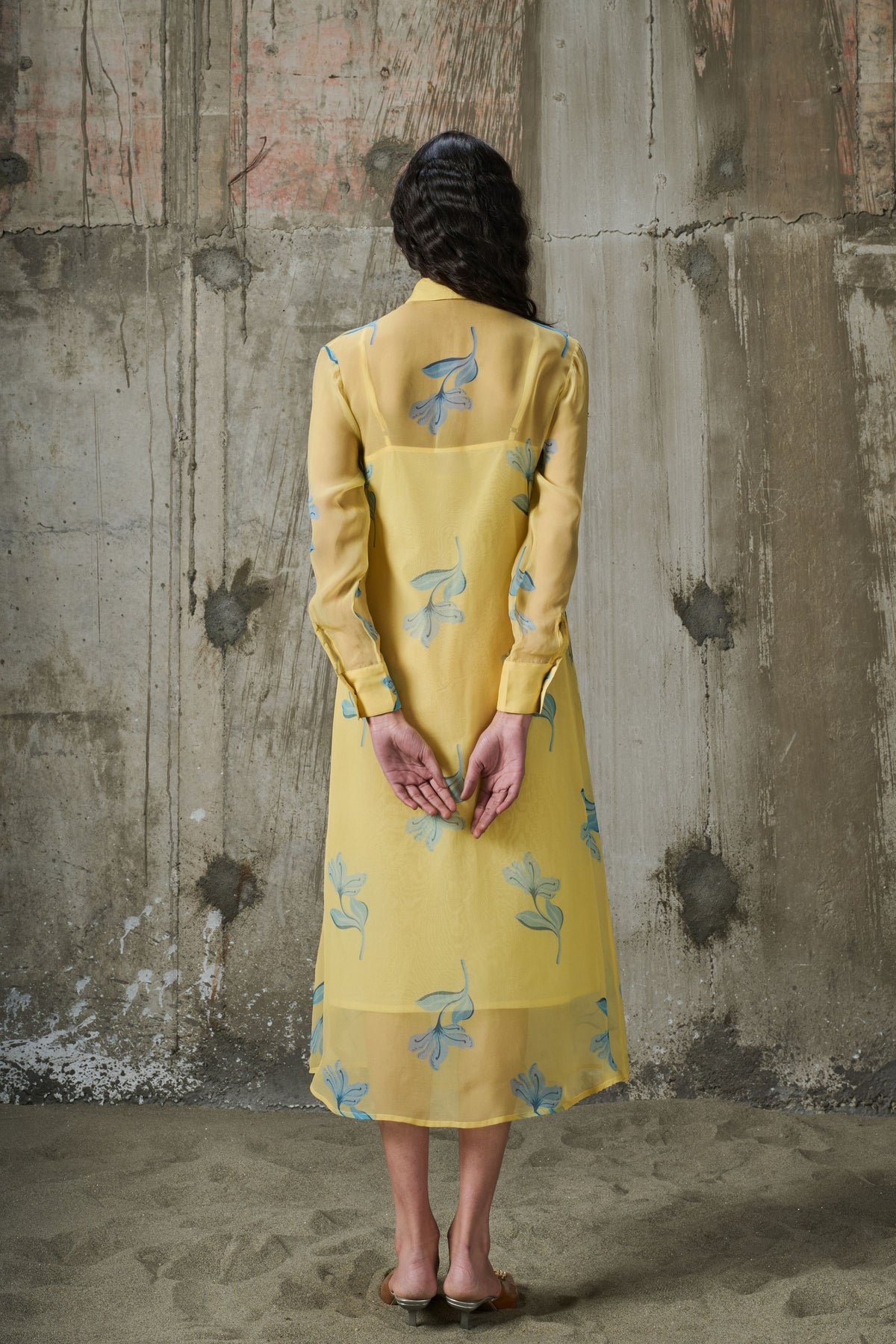 Sunlit Bloom Asymmetrical Dress