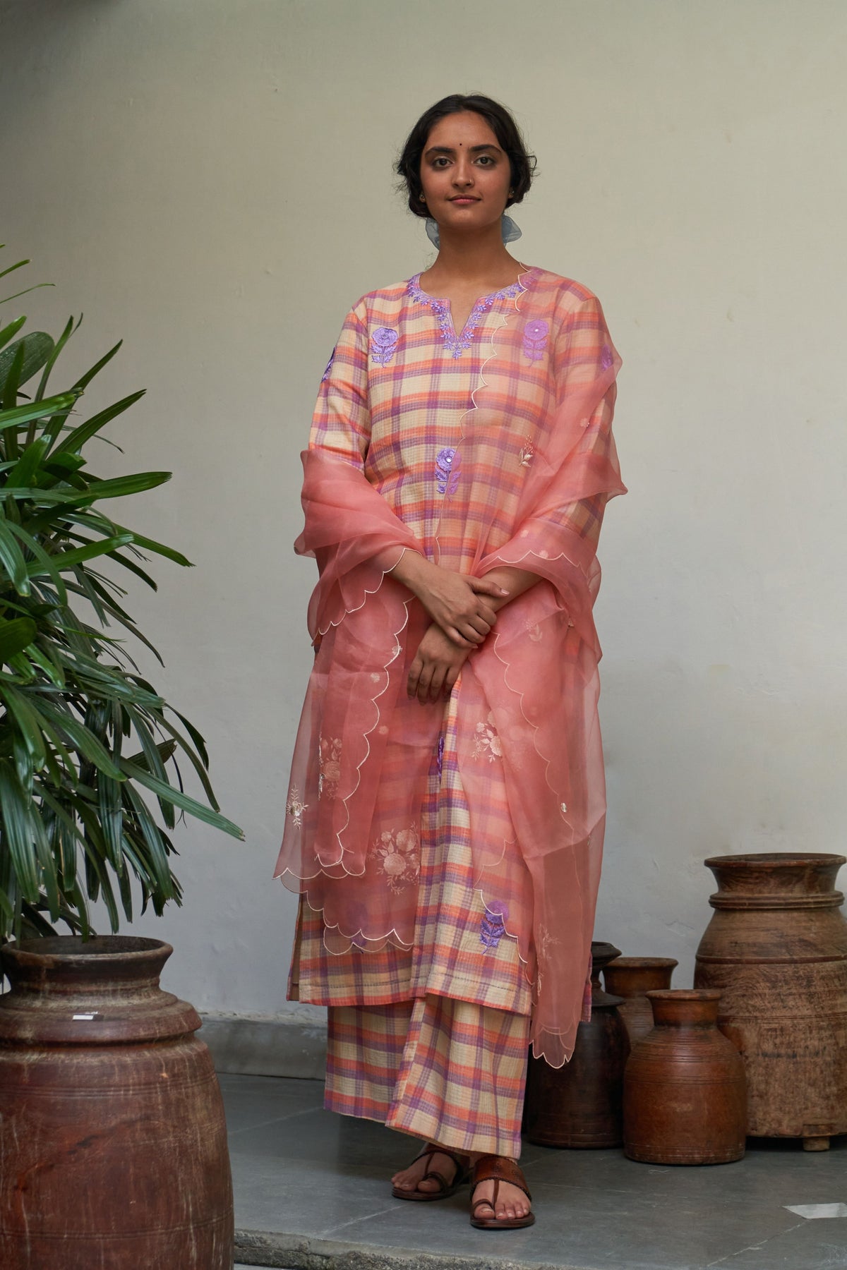 Gulabi Champai Kurta Set
