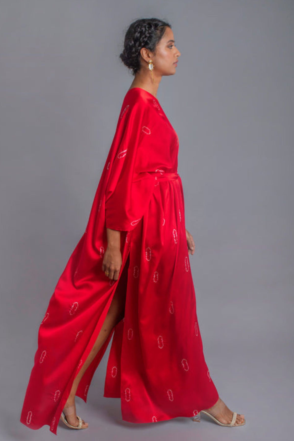 Wrap Style One Shoulder Dress