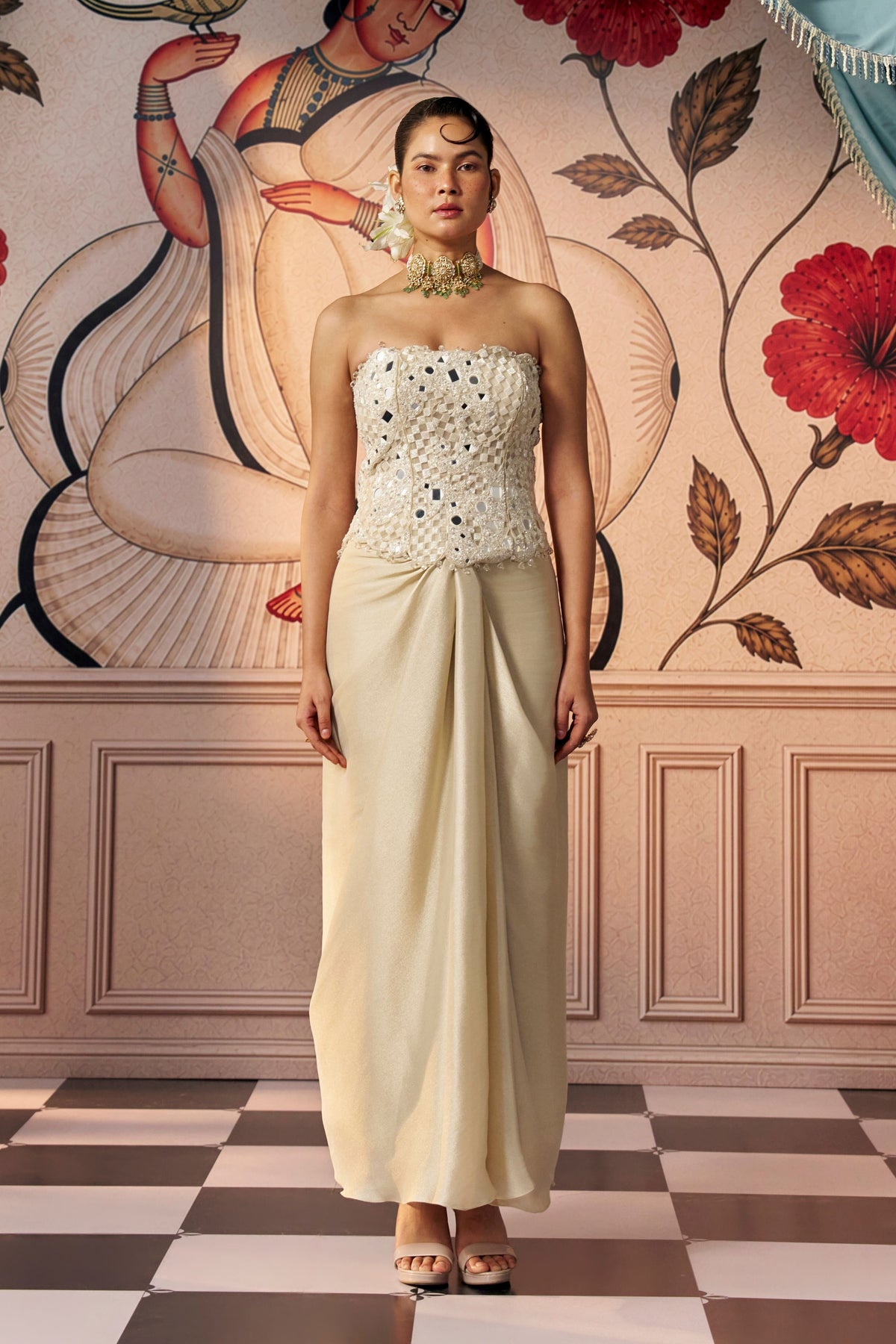 Ivory Skirt Set