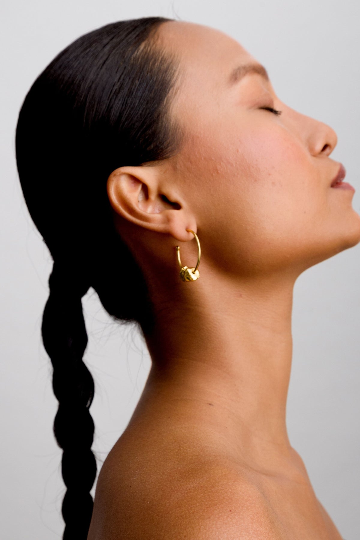 Alen Small and Large Golden Earrings Set