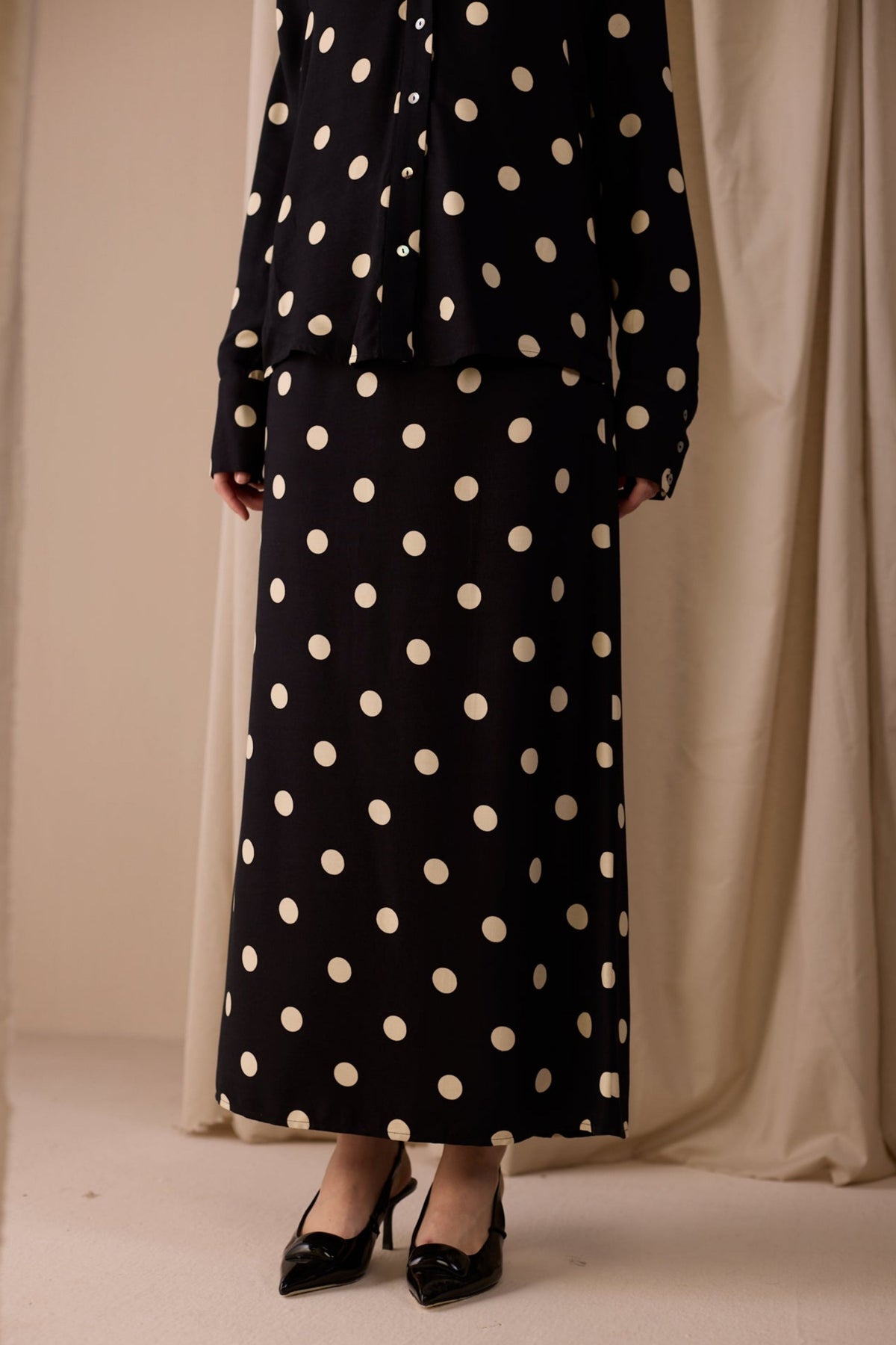 Black Polka Glam Shirt