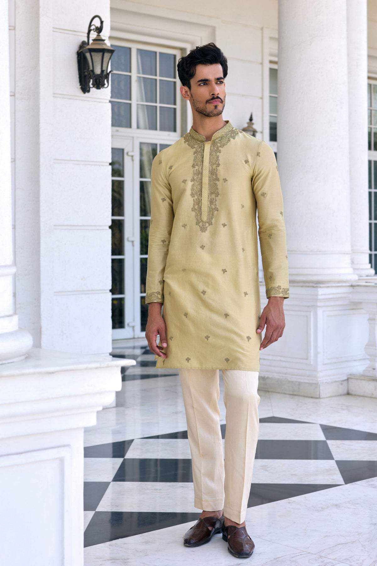 Farman Embroidered Kurta Set