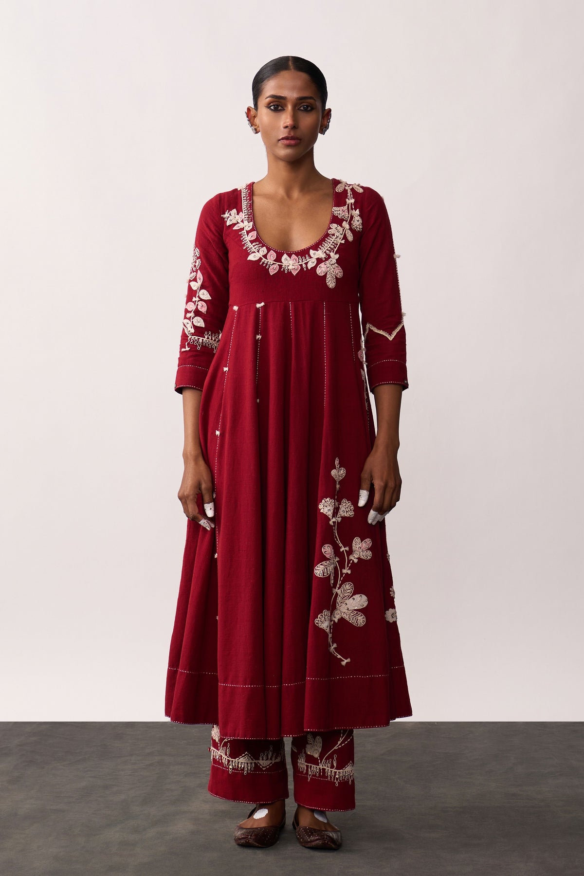 Kalpana Red Anarkali Set