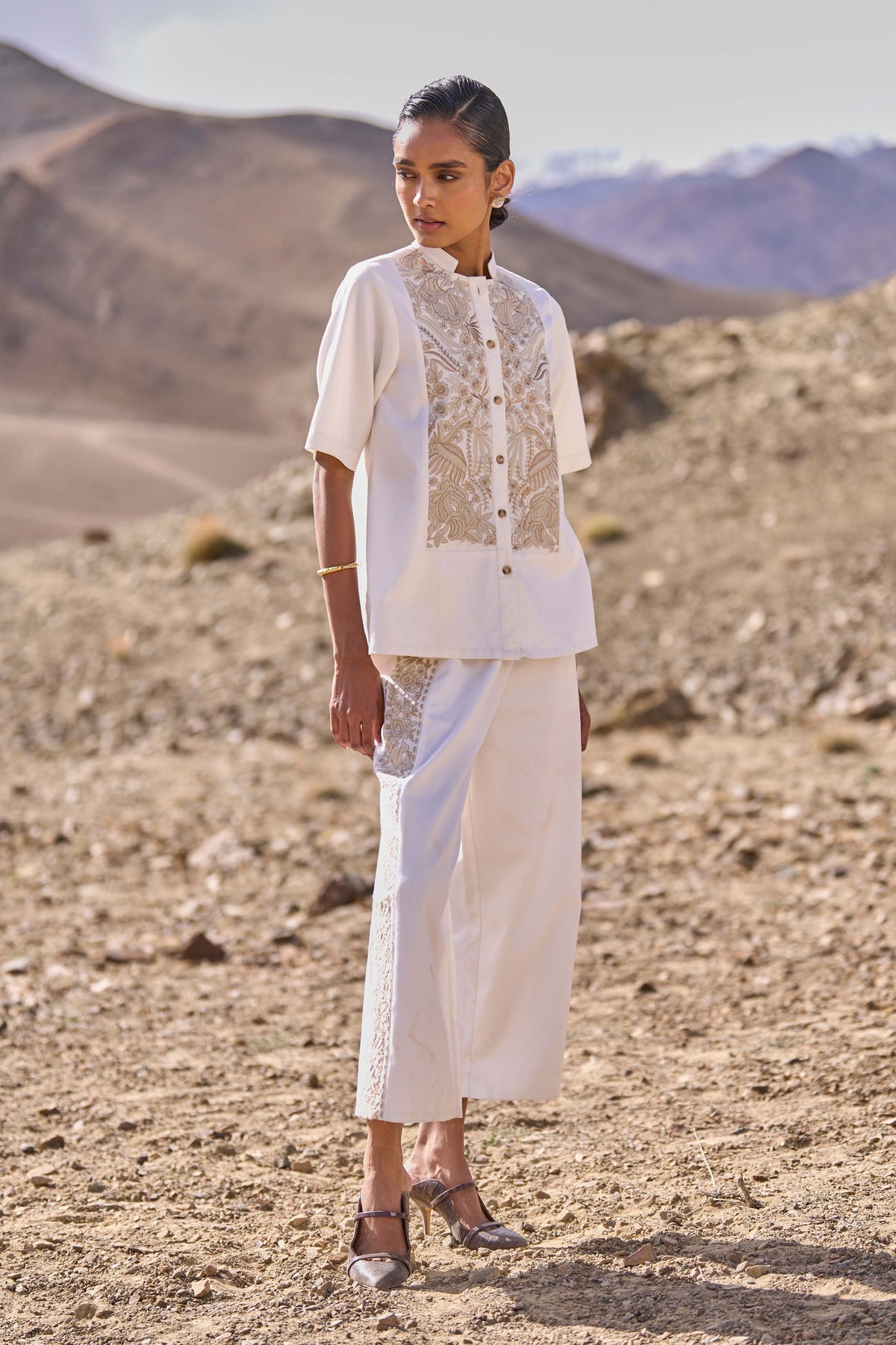 Gara Stitch Pant Set