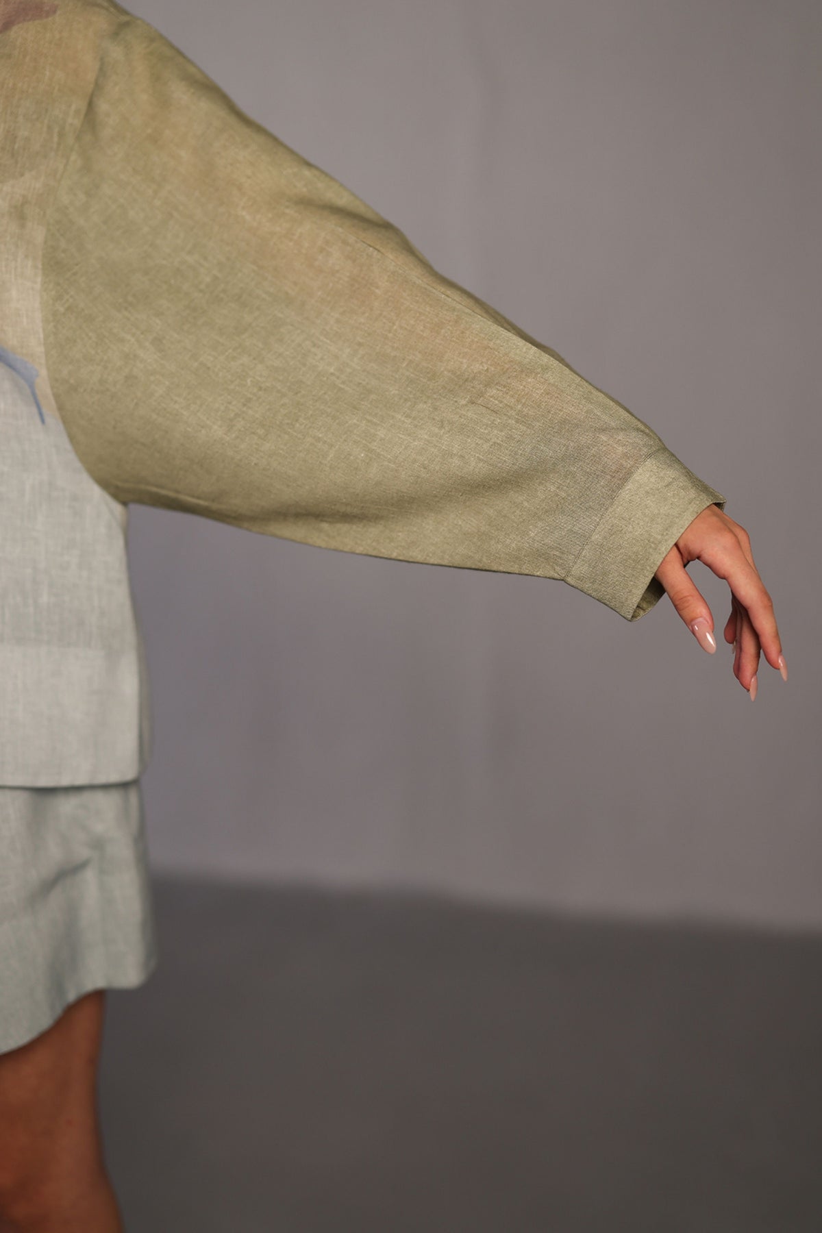 Diffuse Pastel Blue and Green Shirt