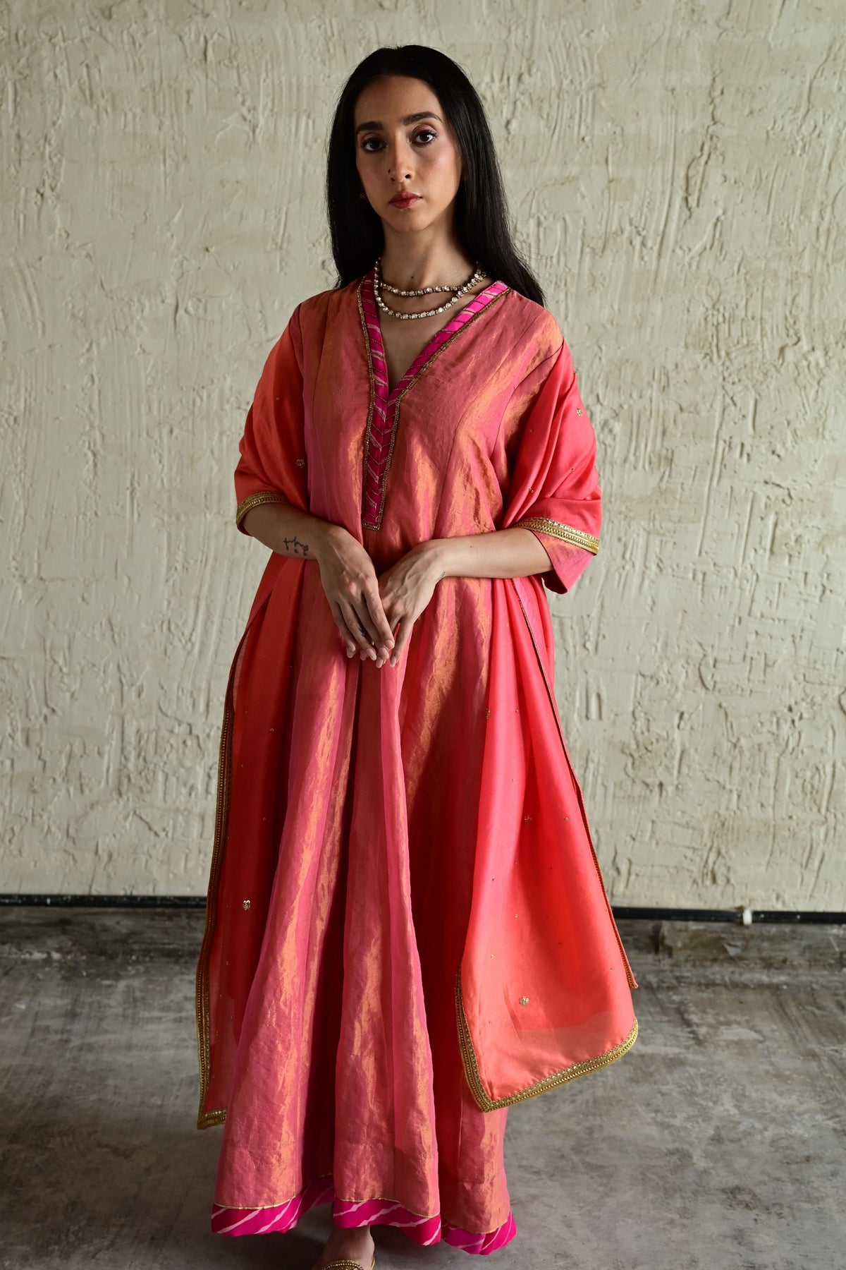 Blush Pink Meera Sashiko Set